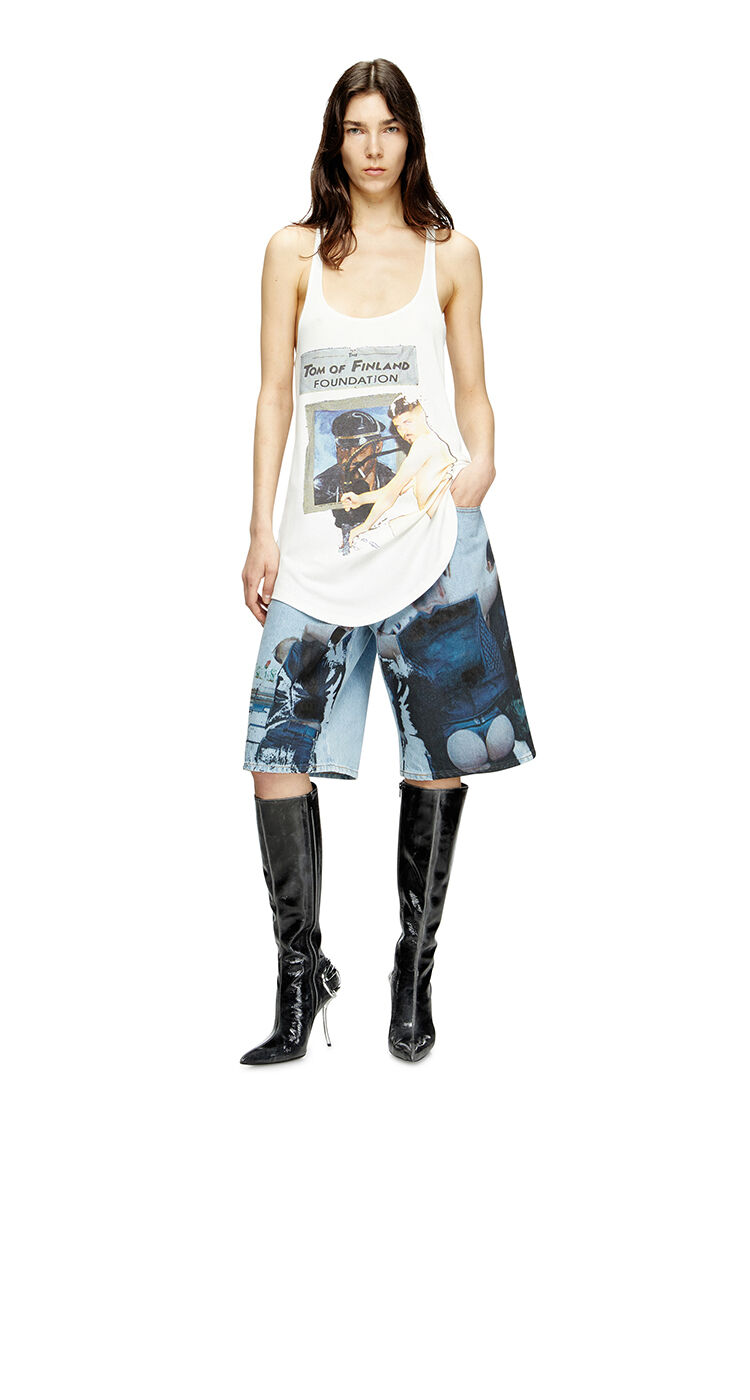 Tank top with graphic print