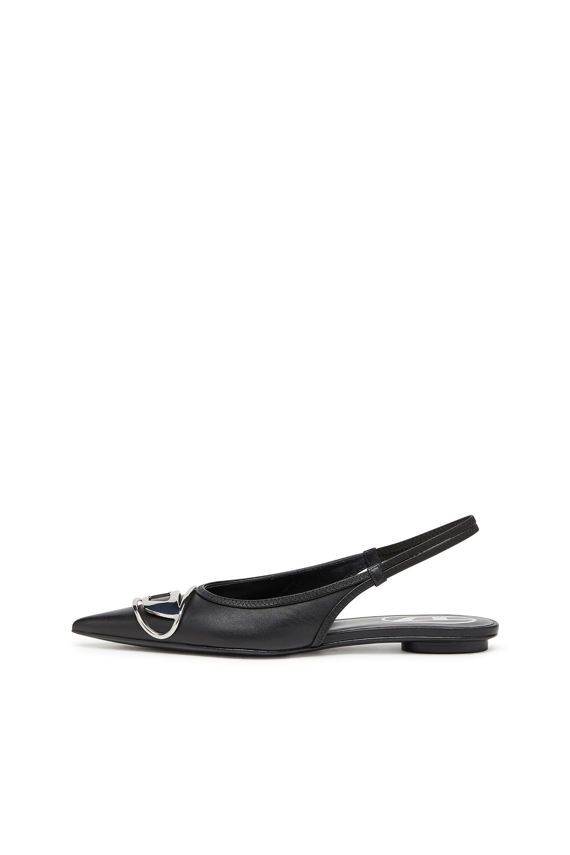 Diesel - D-VENUS SB BAL, Woman's D-Venus-Slingback flats in nappa leather in Black - 6