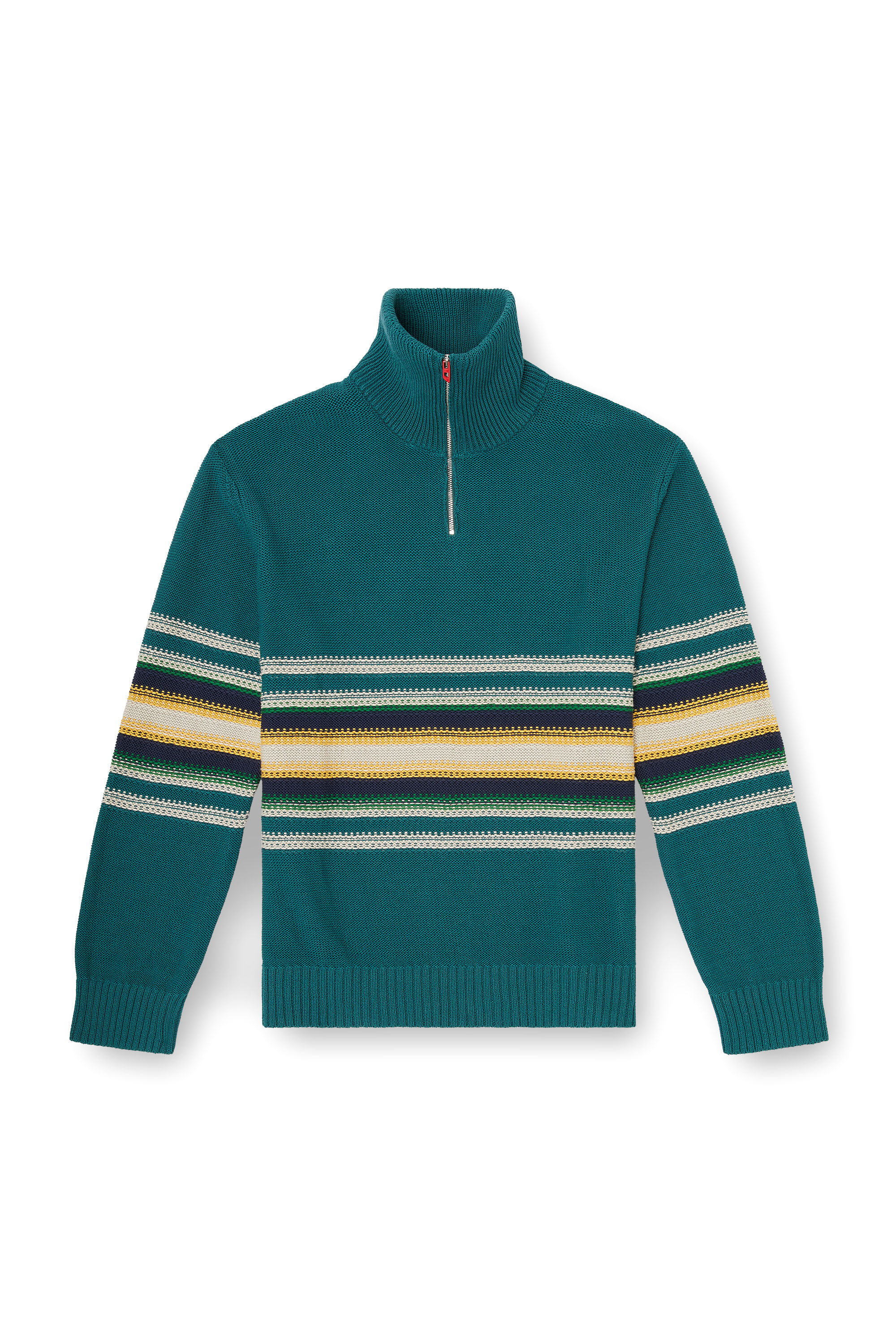 Diesel - K-TIMEO, Man's Cotton jumper with turtle neck in Green - 2