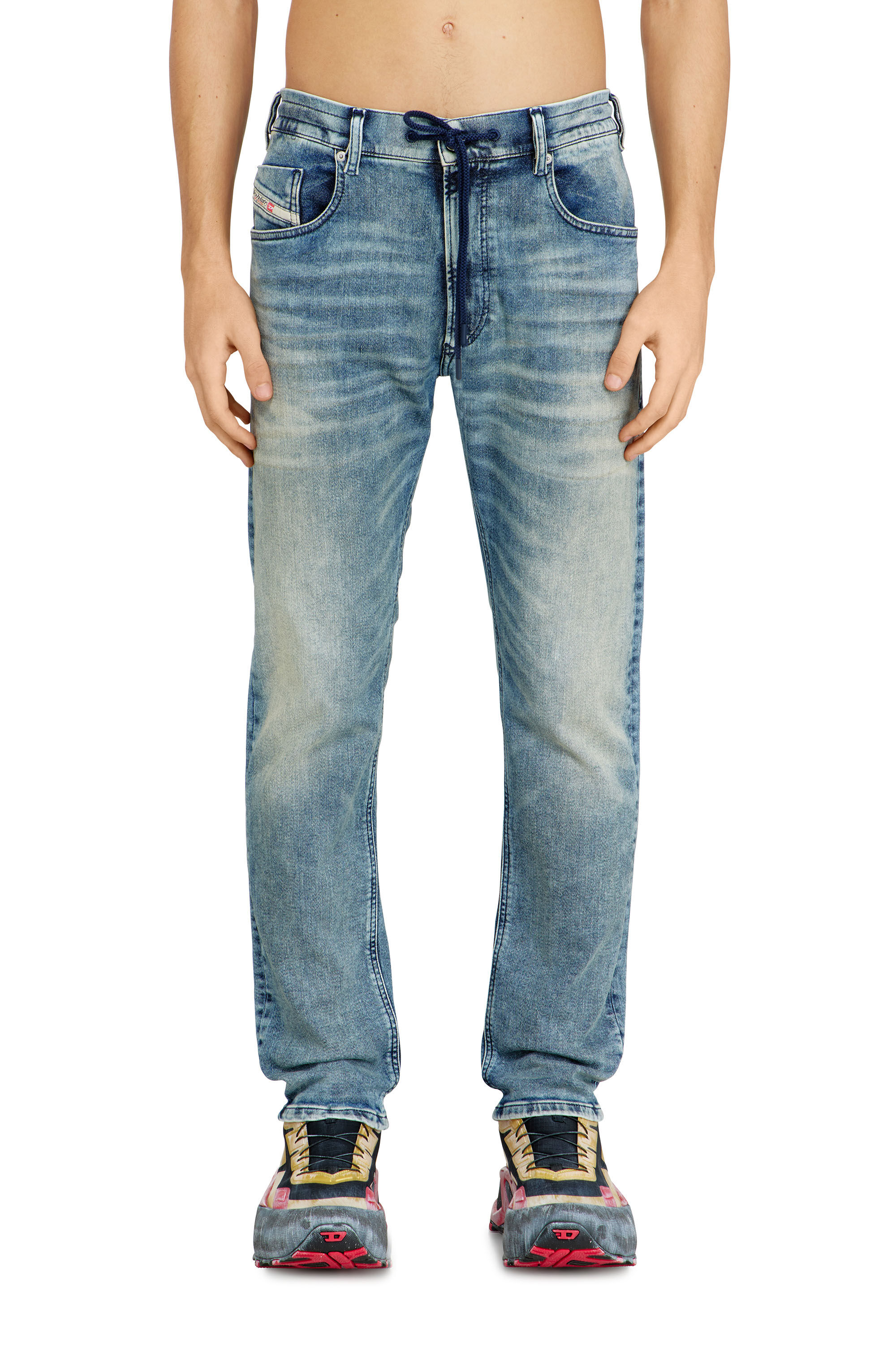 Diesel - Man's Regular 2032 D-Krooley Joggjeans&reg; 09N63, Light Blue - 2