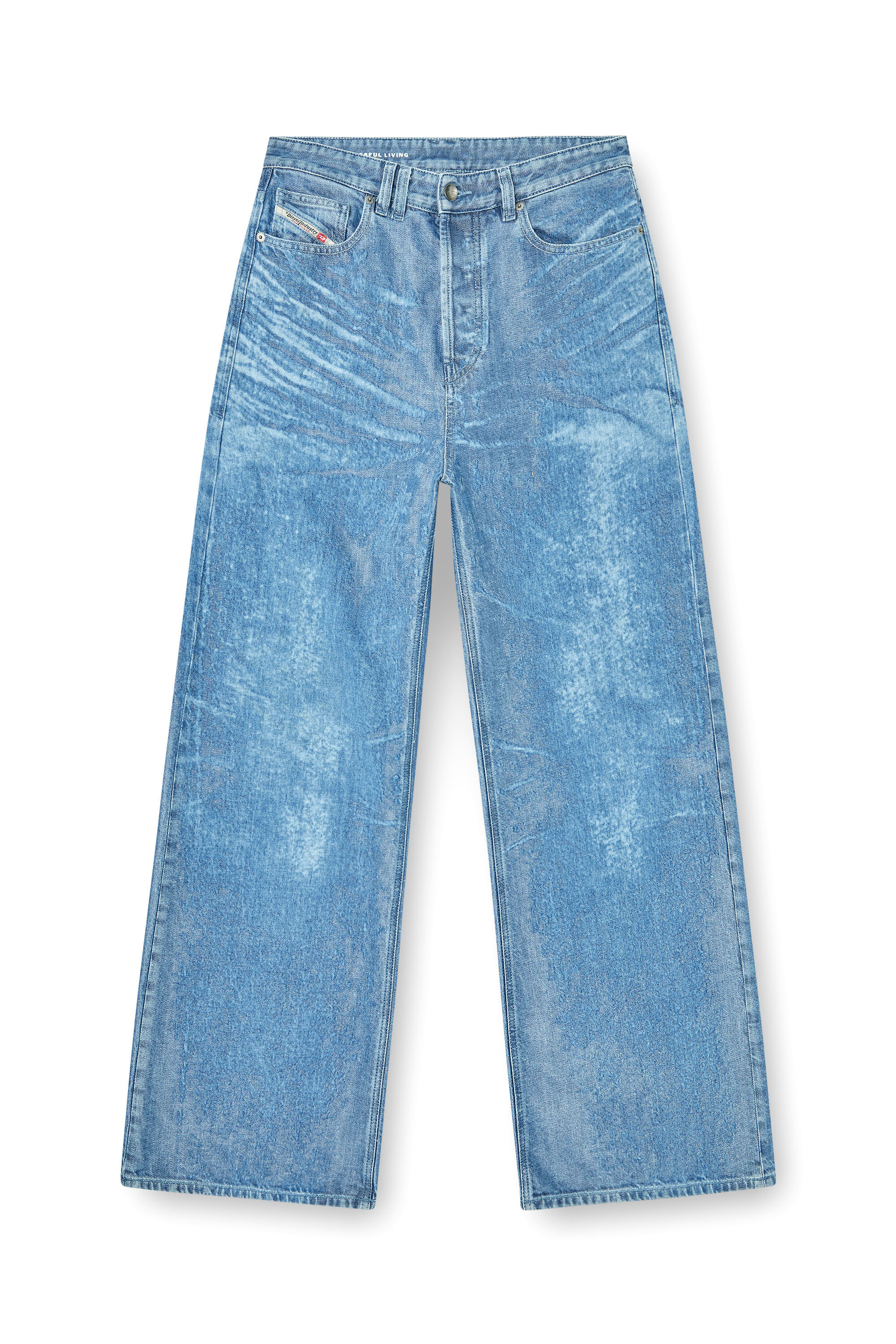Diesel - Woman's Relaxed Jeans 1996 D-Sire 09P23, Light Blue - 4