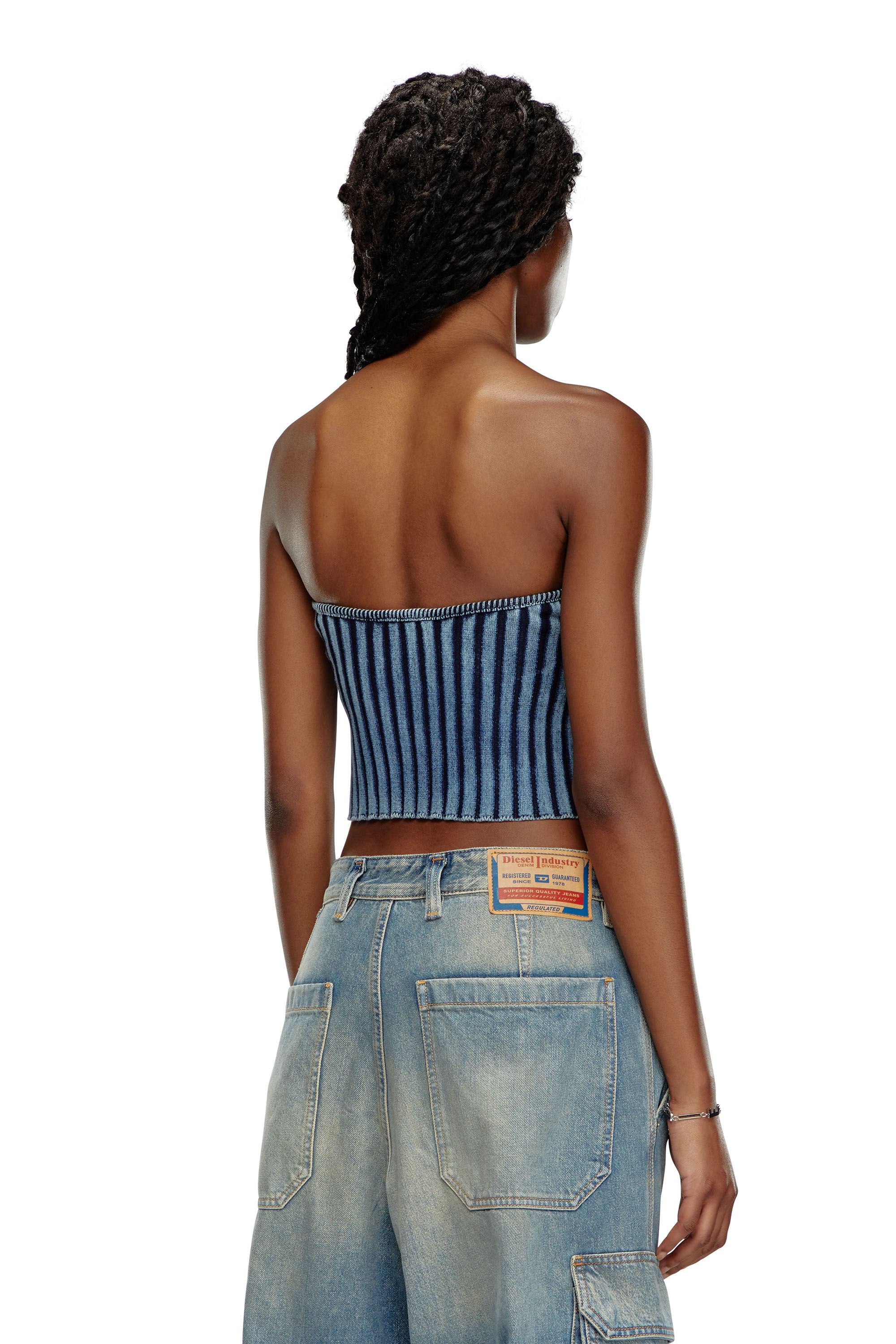 Diesel - M-CLARKSVILLE, Woman's Boucl&eacute; bandeau in Blue - 4