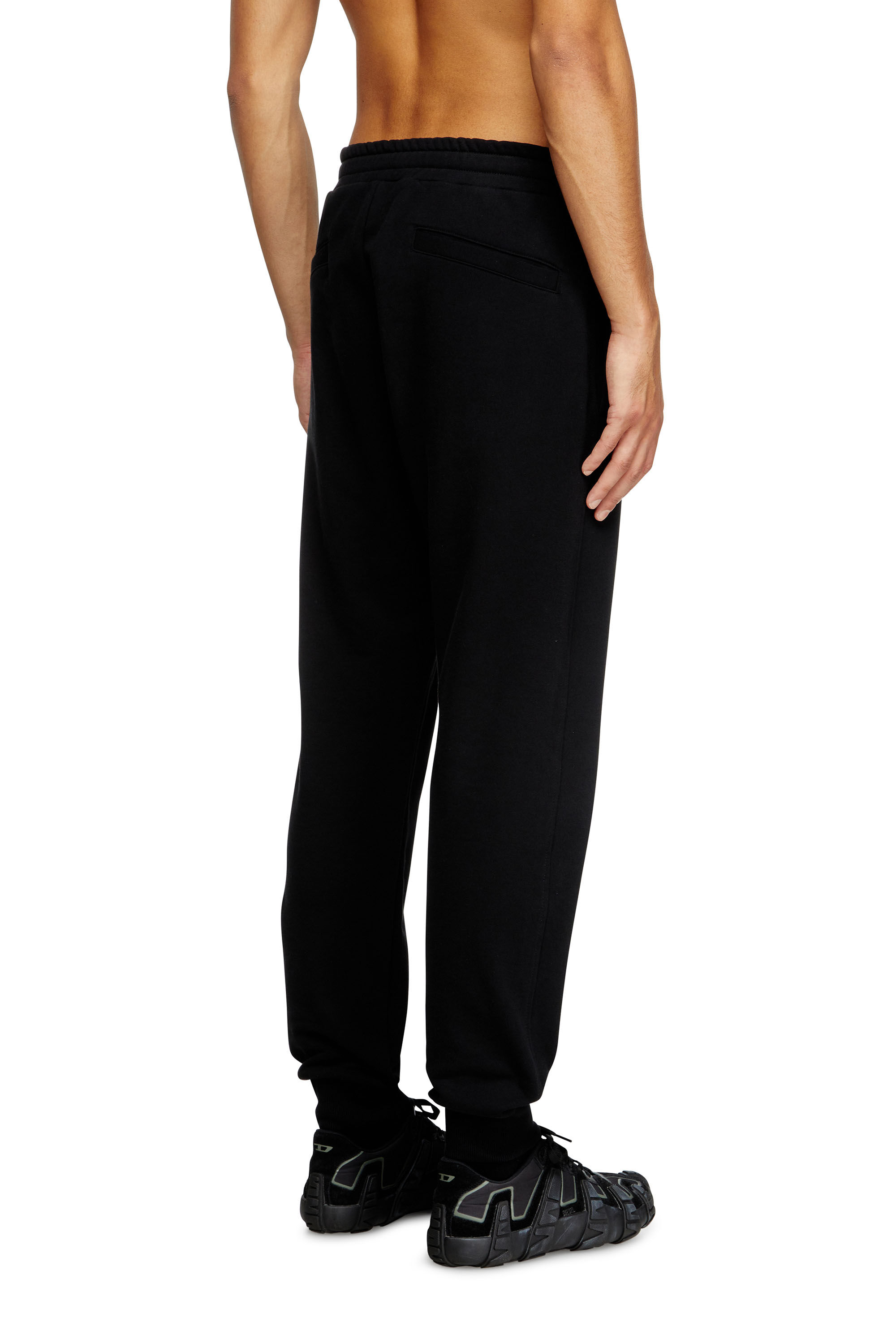 Diesel - P-TARY-DIV, Man's Track pants with embroidered logo in Black - 4