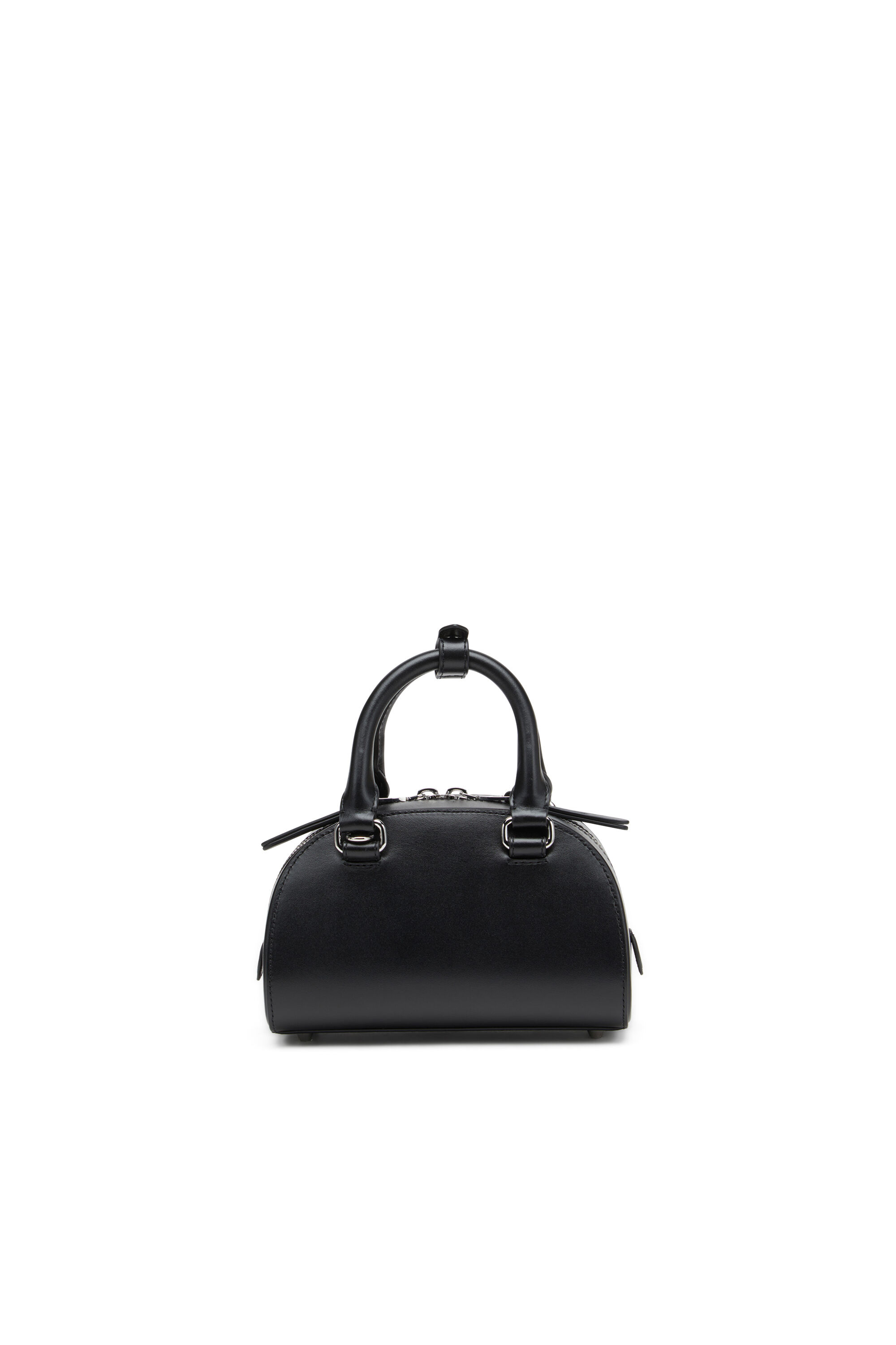 Diesel - 1DR DOME CROSSBODY, Woman's 1DR Dome-Leather mini bowling bag in Black - 2