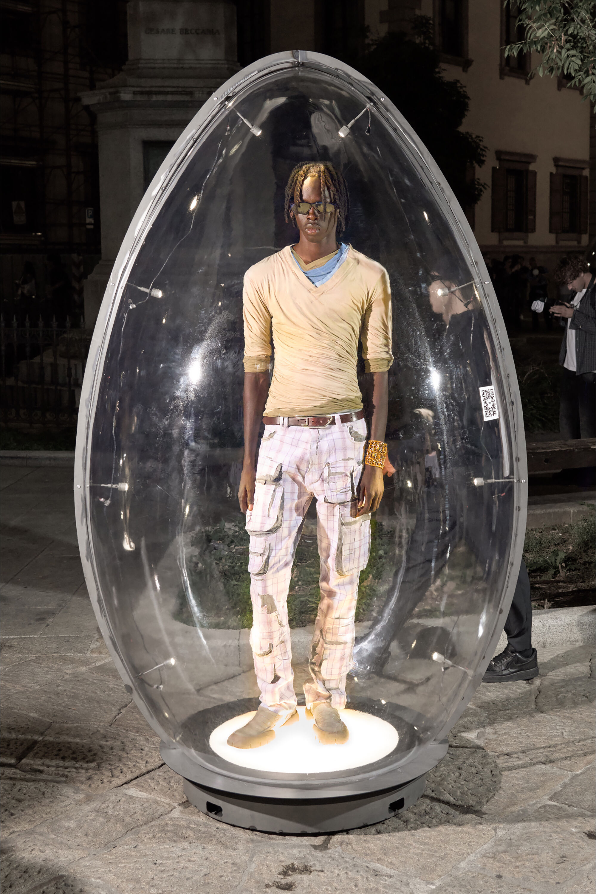 Diesel - Man's Slim Jeans D-DAREK 068WA, Light Grey - 4