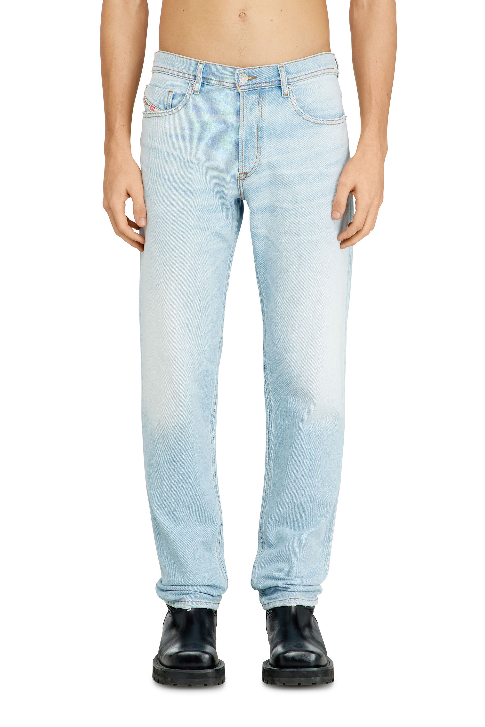 Diesel - Man's Regular Jeans 2023 D-Finitive 09N54, Light Blue - 2