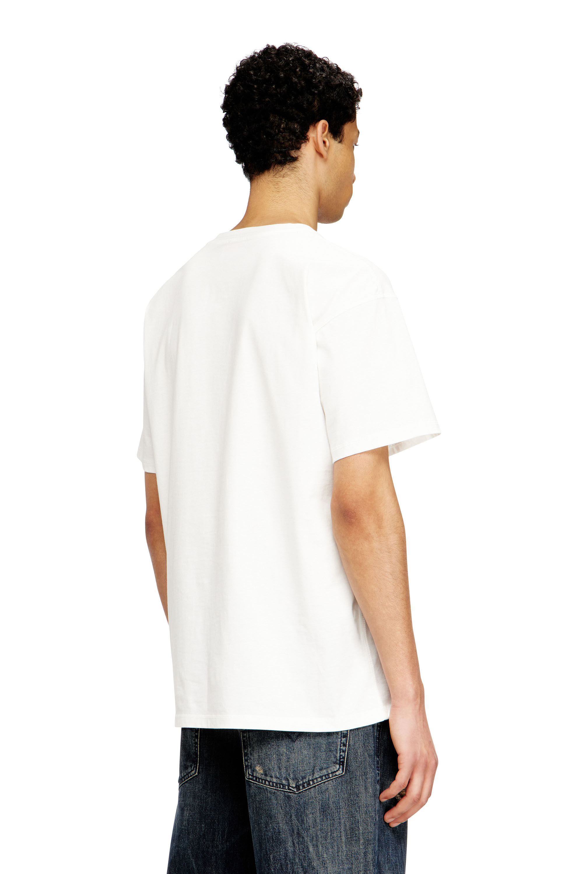 Diesel - SV-T-NORM-CHER, Unisex's Cotton T-shirt with cherry graphic in White - 4