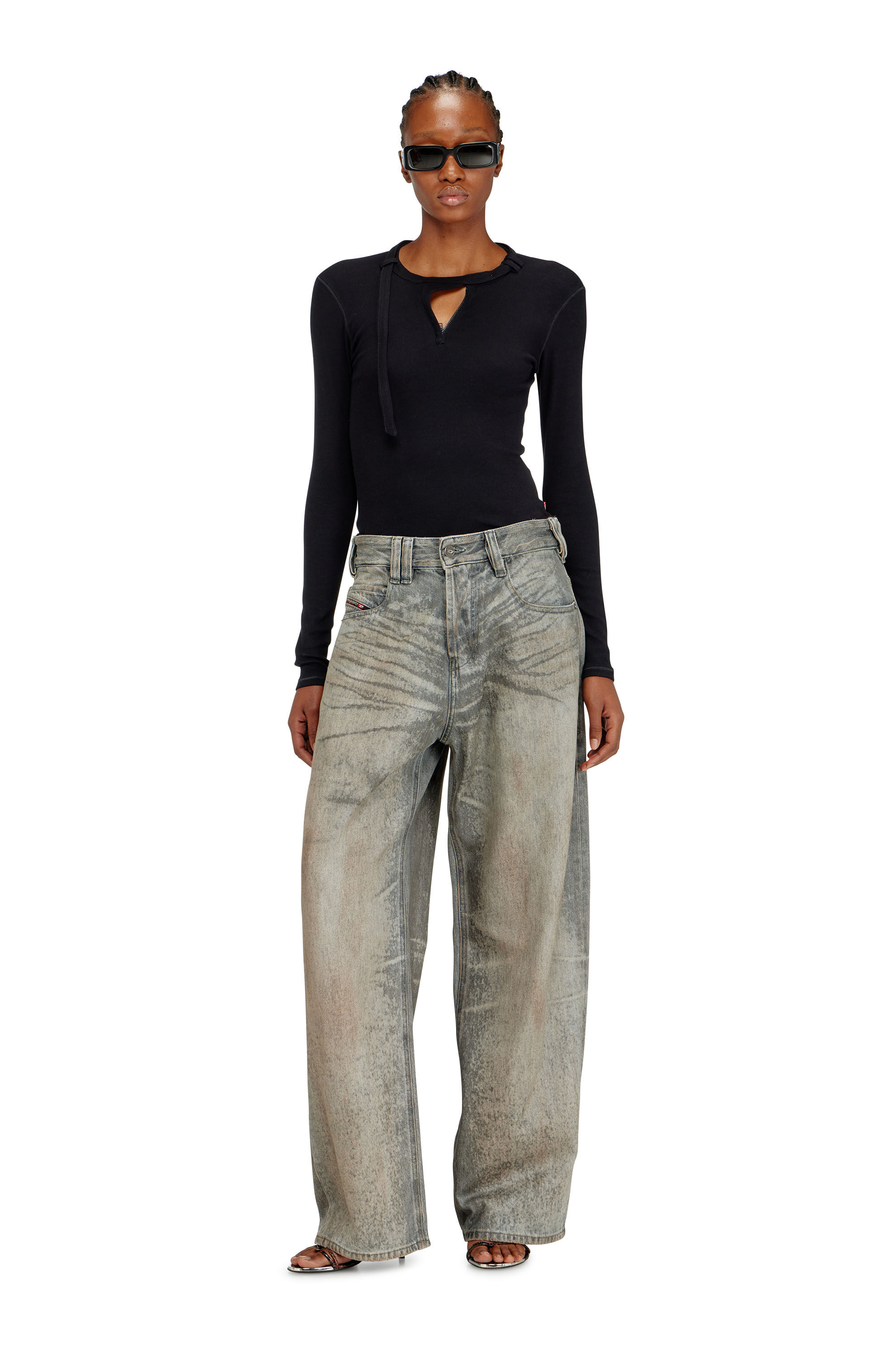 Diesel - Unisex's Relaxed Jeans 1997 D-Enim-M 09P24, Grey - 5