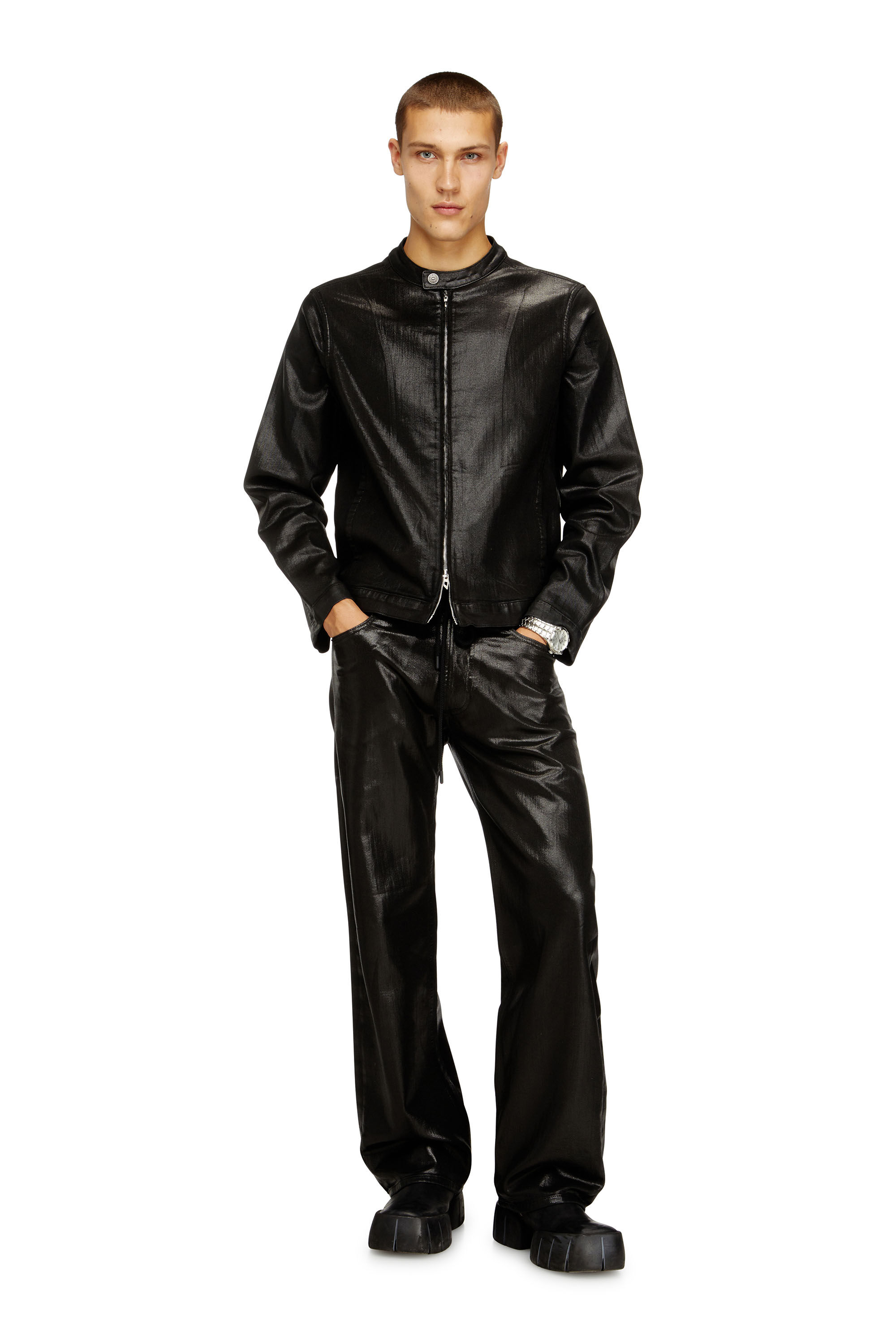 Diesel - Man's Relaxed 2080 D-Reel Joggjeans&reg; 068VD, Black/Dark grey - 1