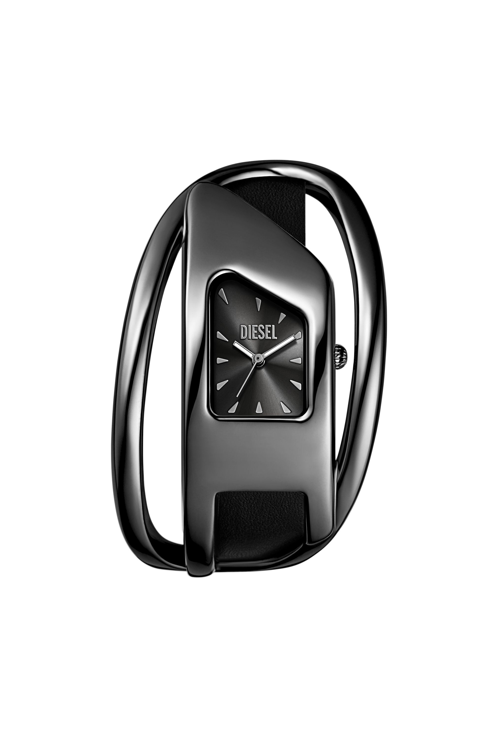 Diesel - DZ5629 WATCH, Woman's Wrap-D black leather watch in Black - 1