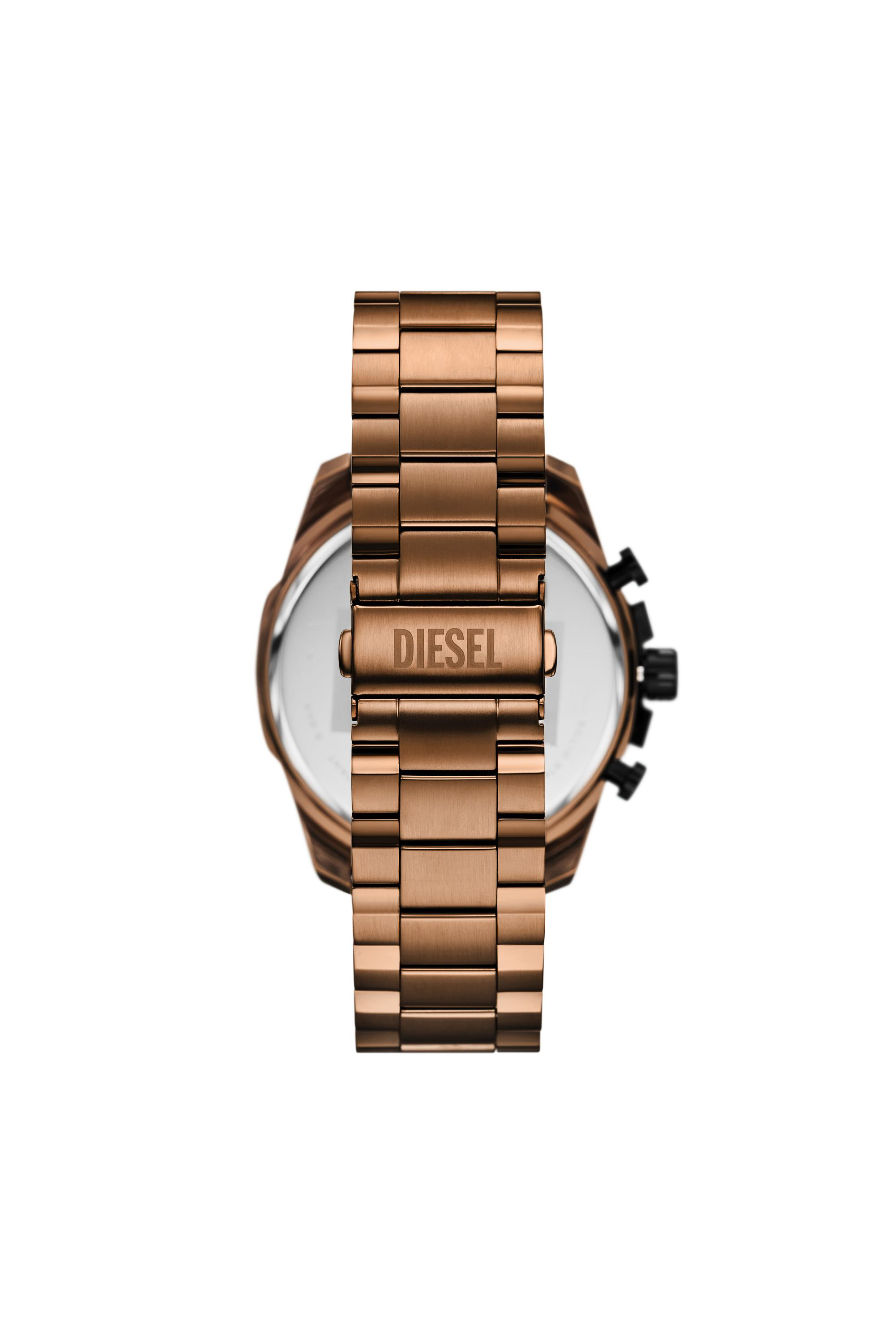 Diesel - DZ4697 WATCH, Man's Mega Chief slim brown Stainless steel watch in Bronze - 2