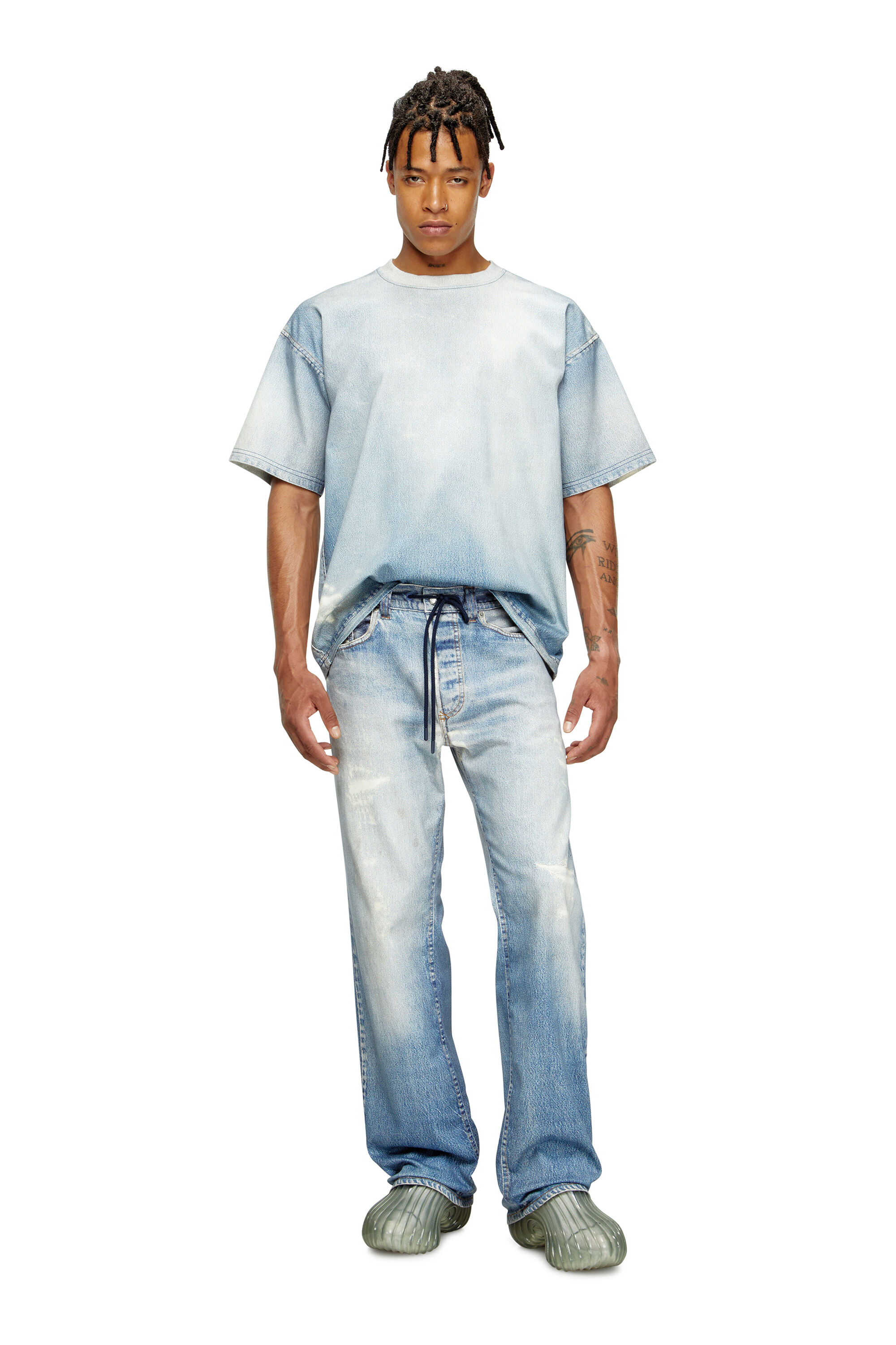 Diesel - MELISSA QUANTUM SNEAKERS X, Unisex's Slip-on sneaker in Melflex&reg; in Light Grey - 8