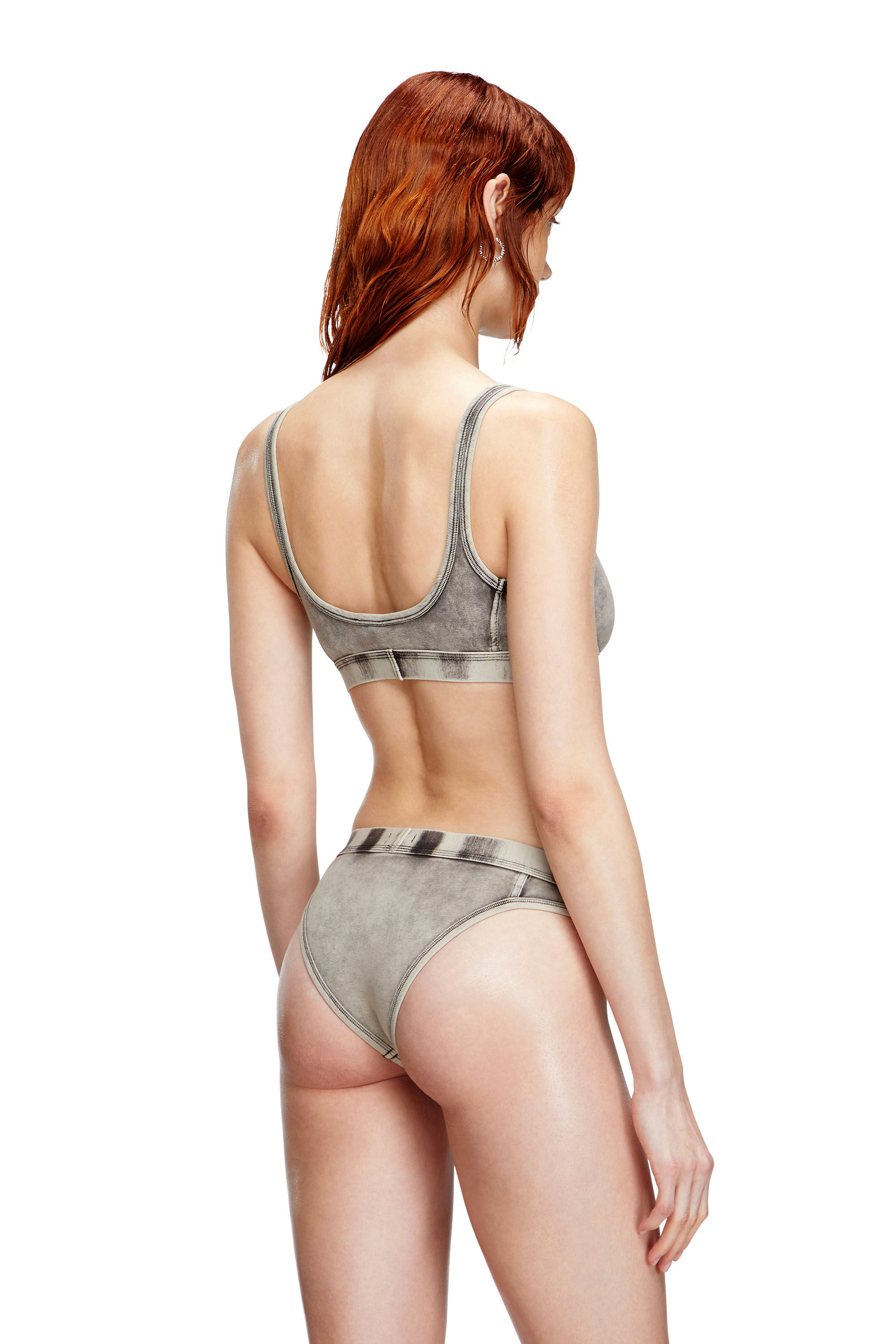 Diesel - CLODIA-DNM, Woman's Briefs in denim-effect jersey in Grey - 4