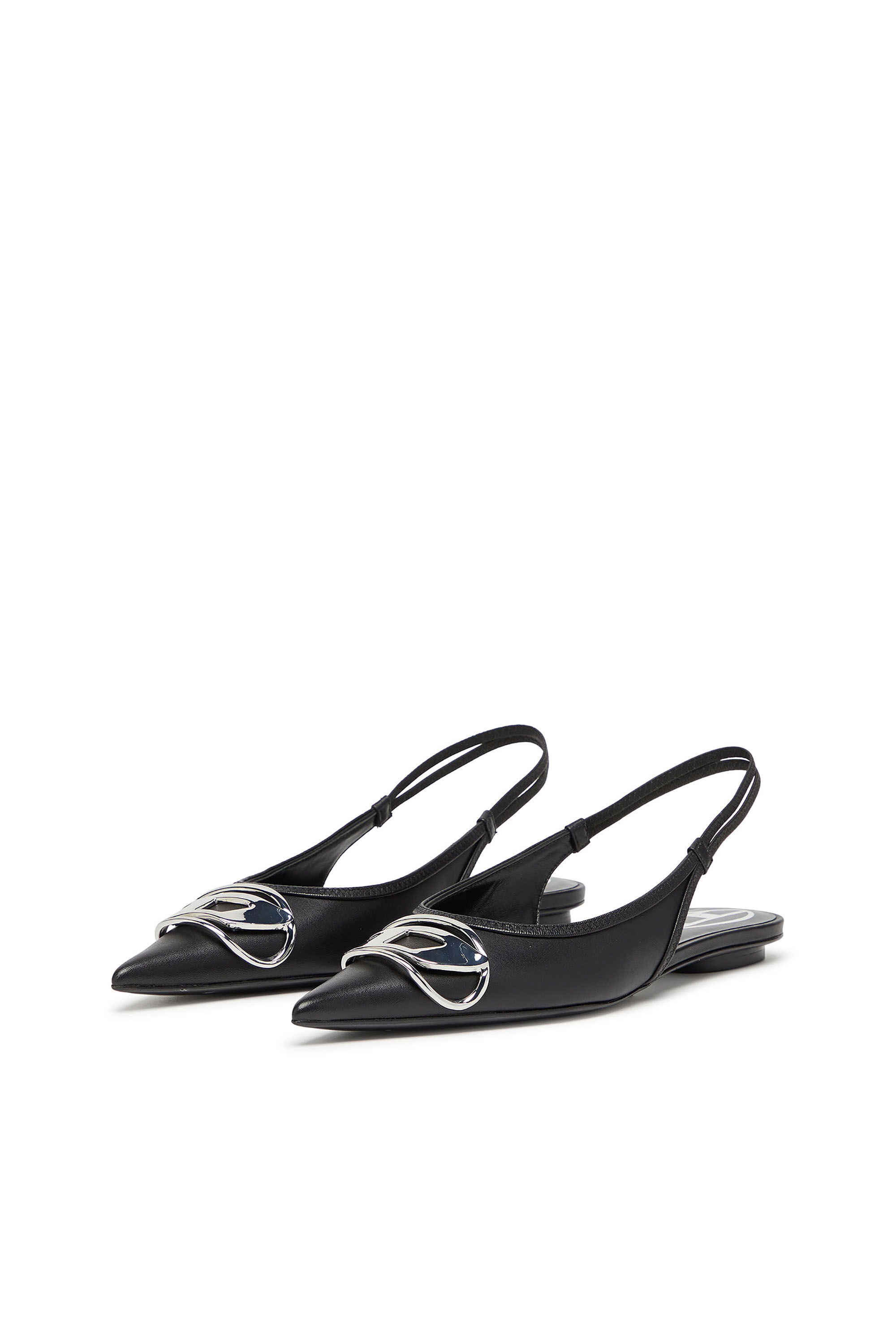 Diesel - D-VENUS SB BAL, Woman's D-Venus-Slingback flats in nappa leather in Black - 7
