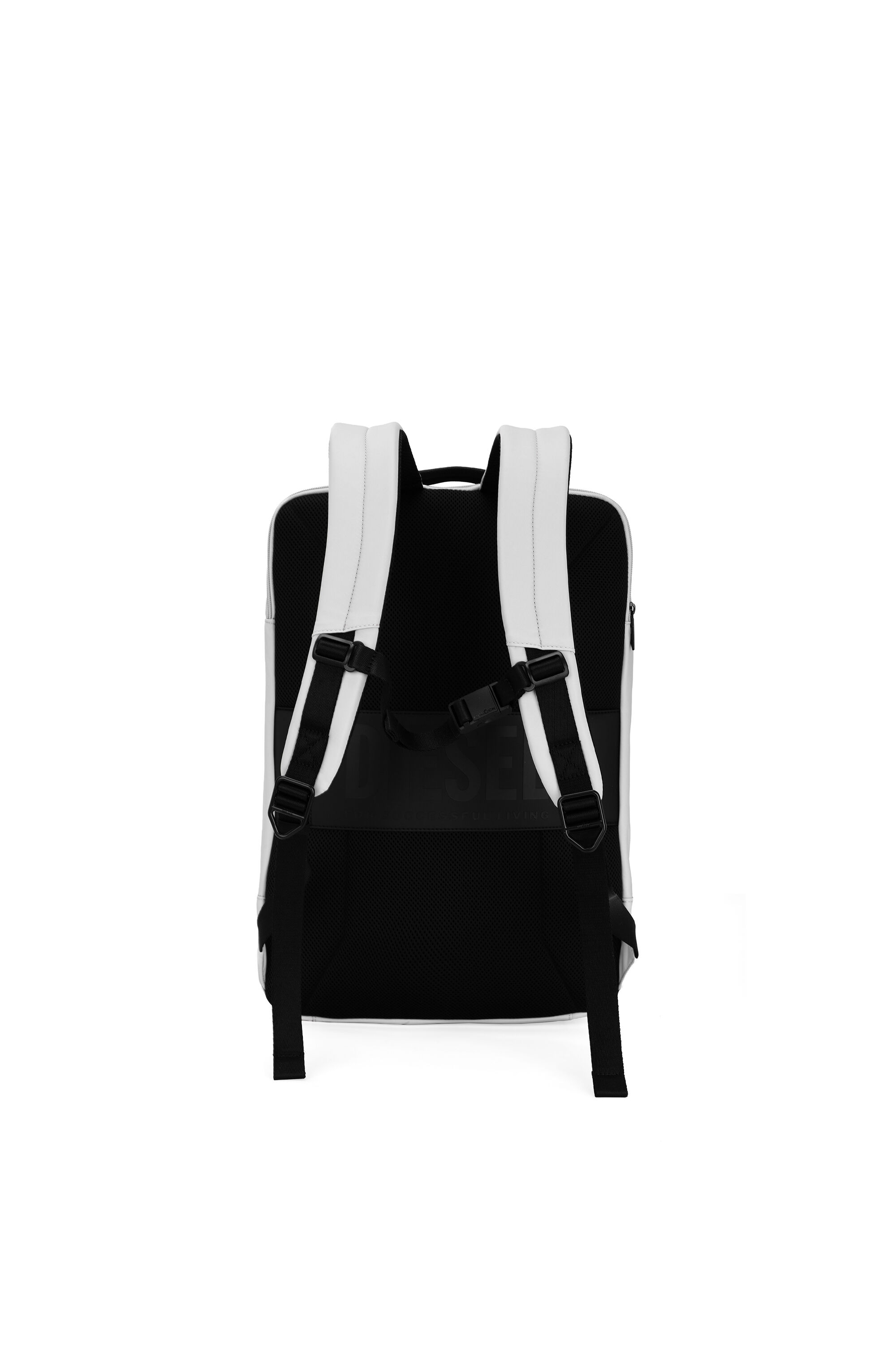 Diesel - DIESEL PC STRONG IMAGE BACKPACK- DSB005, Unisex's Rugged travel backpack in Silver - 3