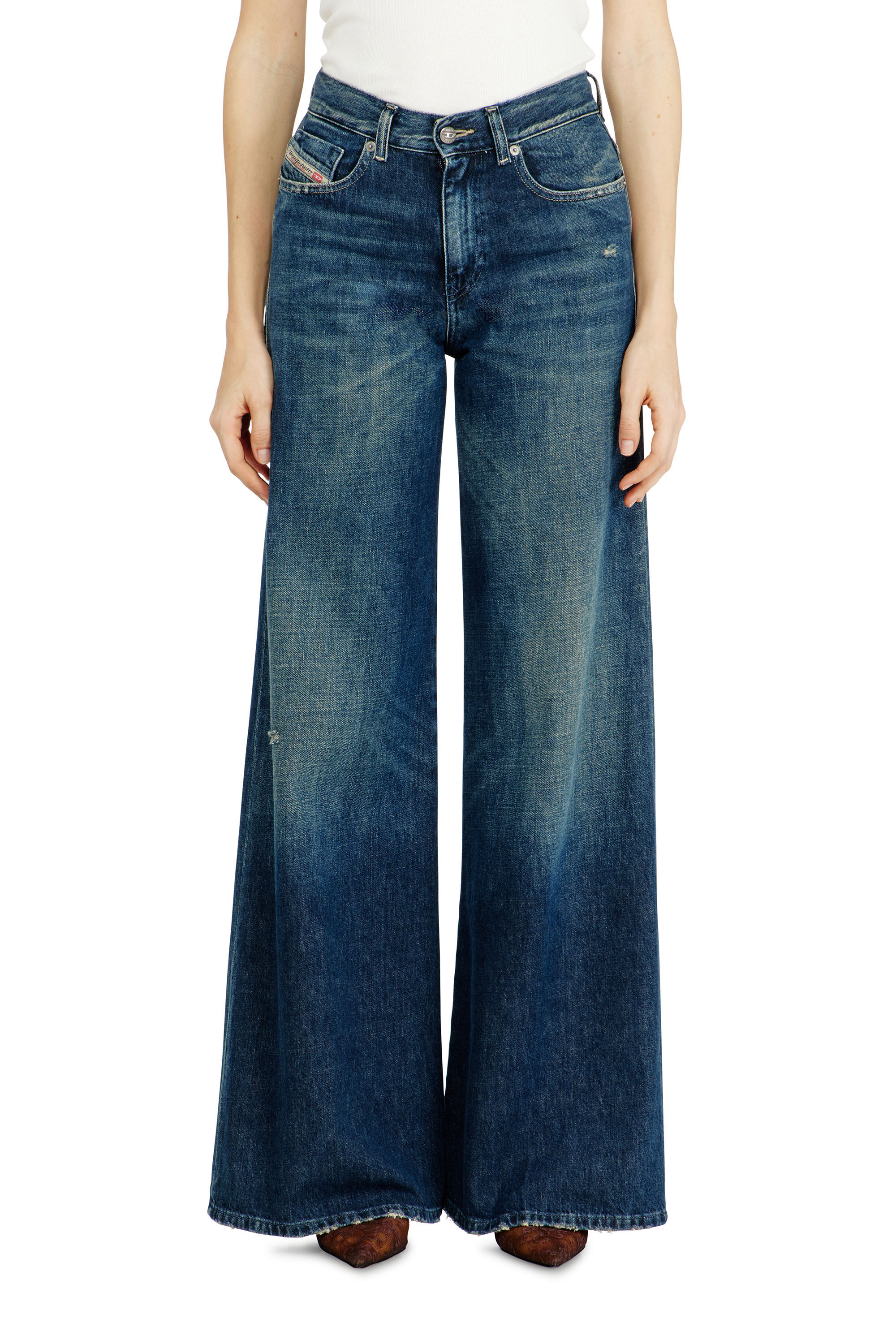 Diesel - Woman's Flare Jeans 1978 D-Akemi 09N70, Dark Blue - 4