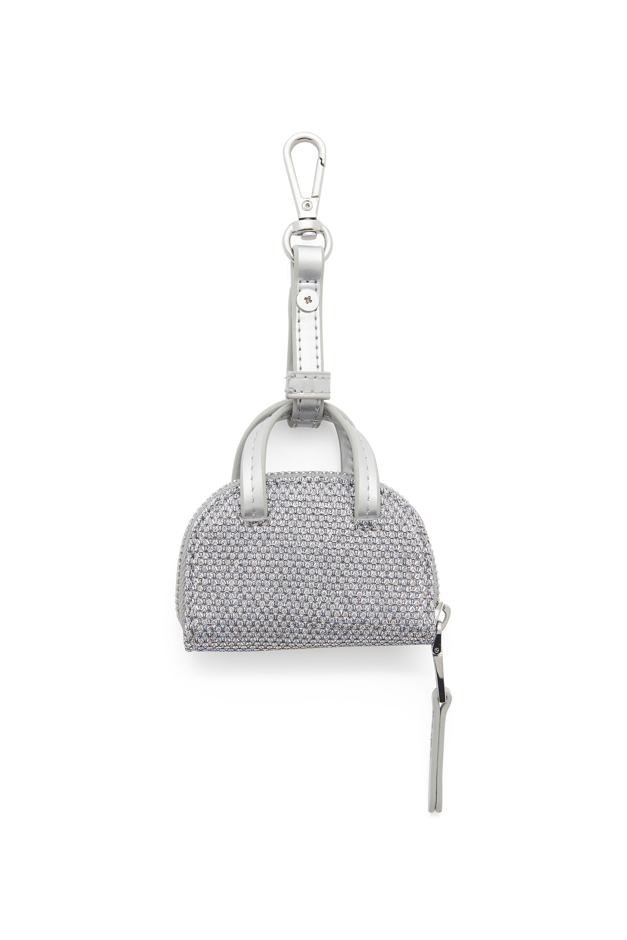 Diesel - 1DR DOME CHARMS, Woman's 1DR Dome - Charm in Lurex fabric in Silver - 2
