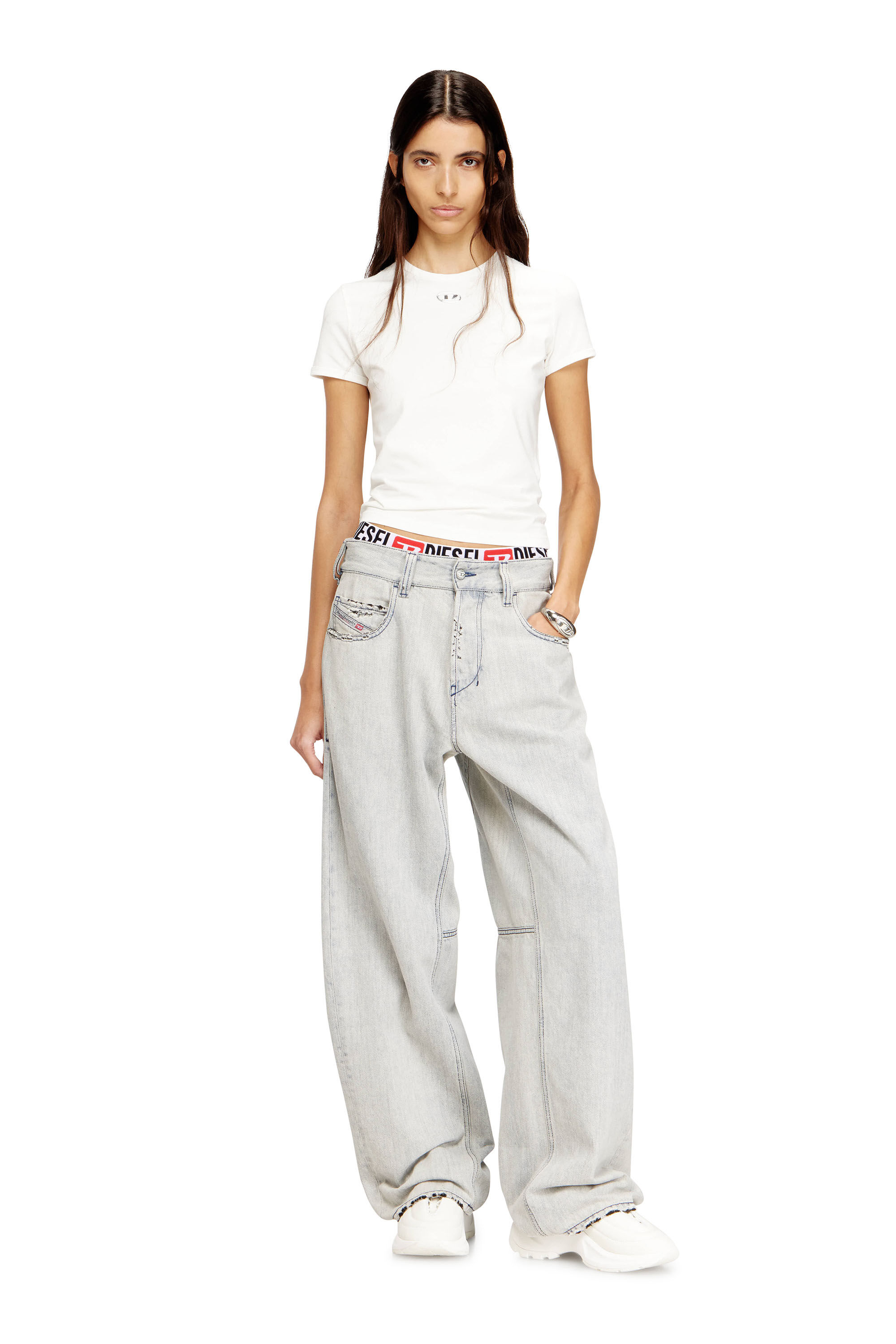 Diesel - Unisex's Relaxed Jeans 1997 D-Enim-M 068UR, Light Blue - 5