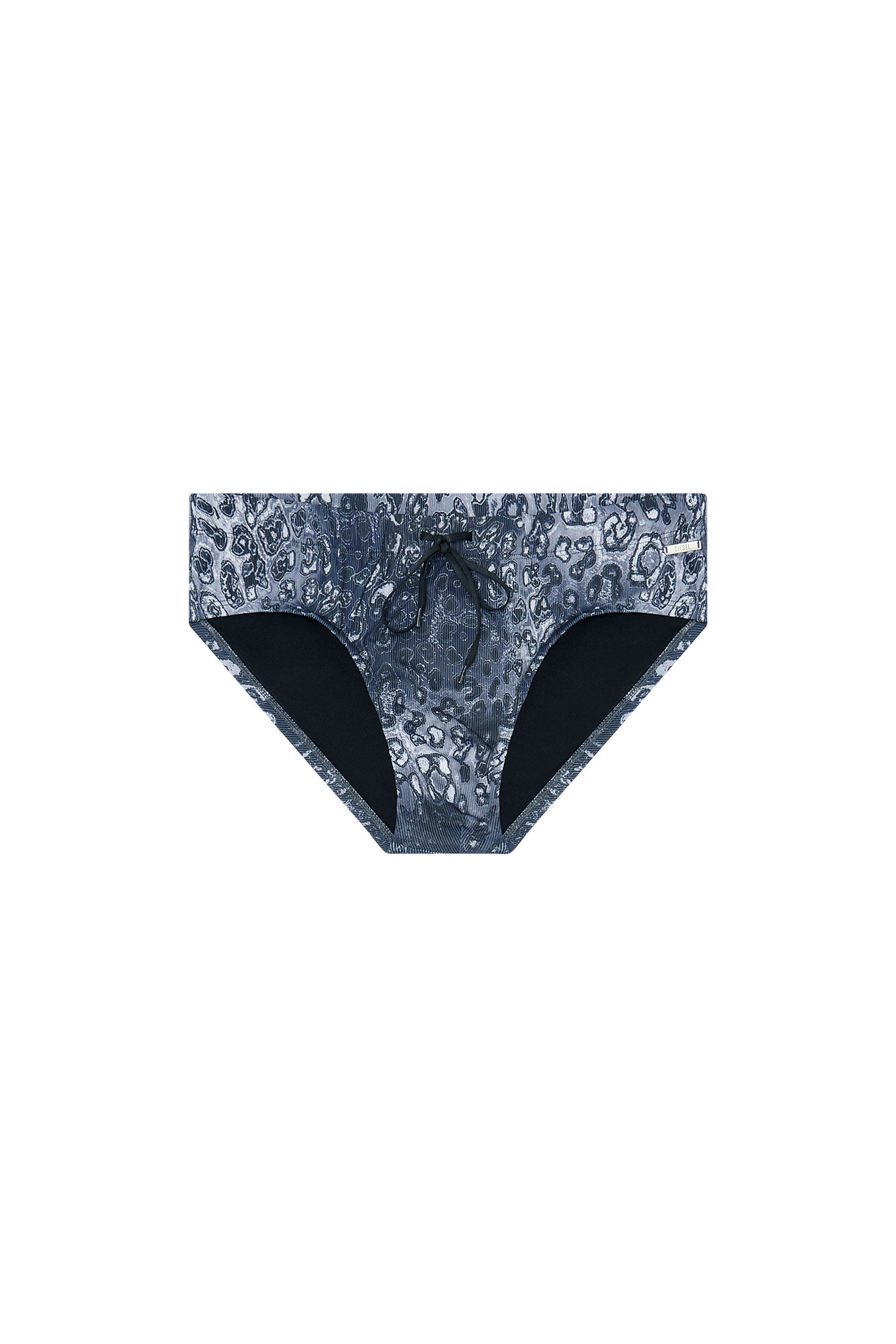 Diesel - ALFIE-UTLT, Man's Animal-print swimsuit in recycled tech fabric in Blue - 4