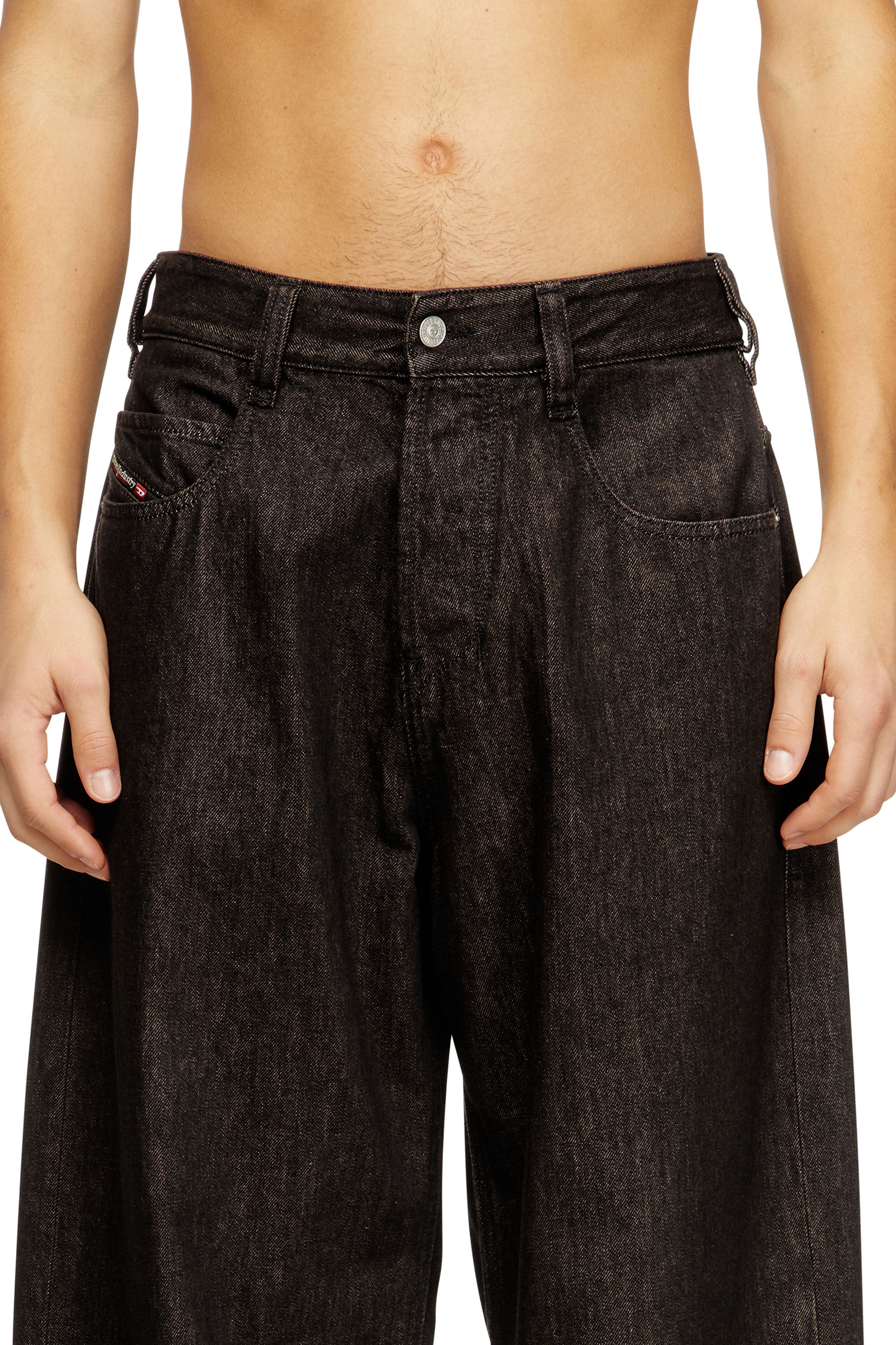 Diesel - Unisex's Relaxed Jeans 1997 D-Enim 09N25, Black/Dark grey - 5