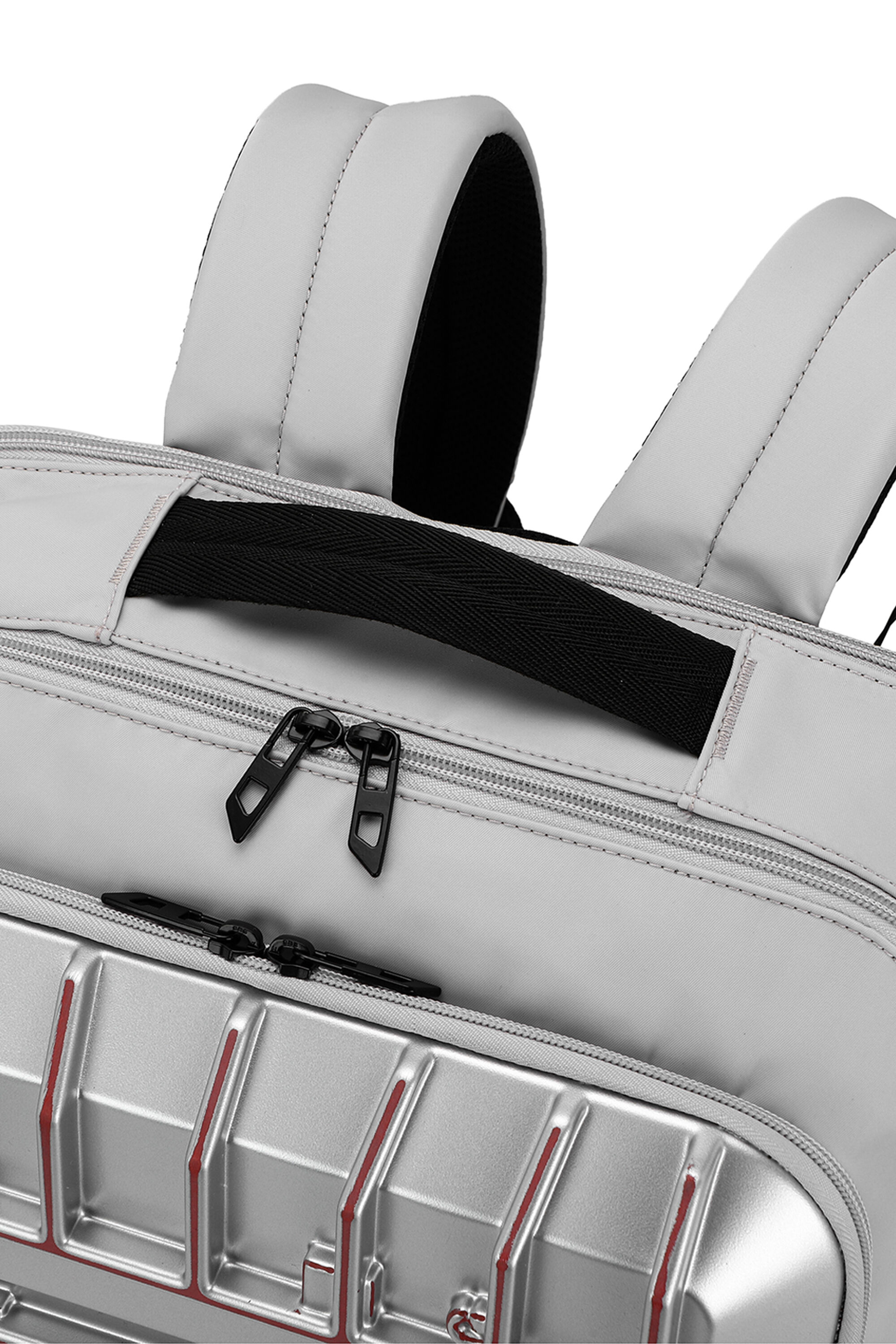 Diesel - DIESEL PC STRONG IMAGE BACKPACK- DSB005, Unisex's Rugged travel backpack in Silver - 4