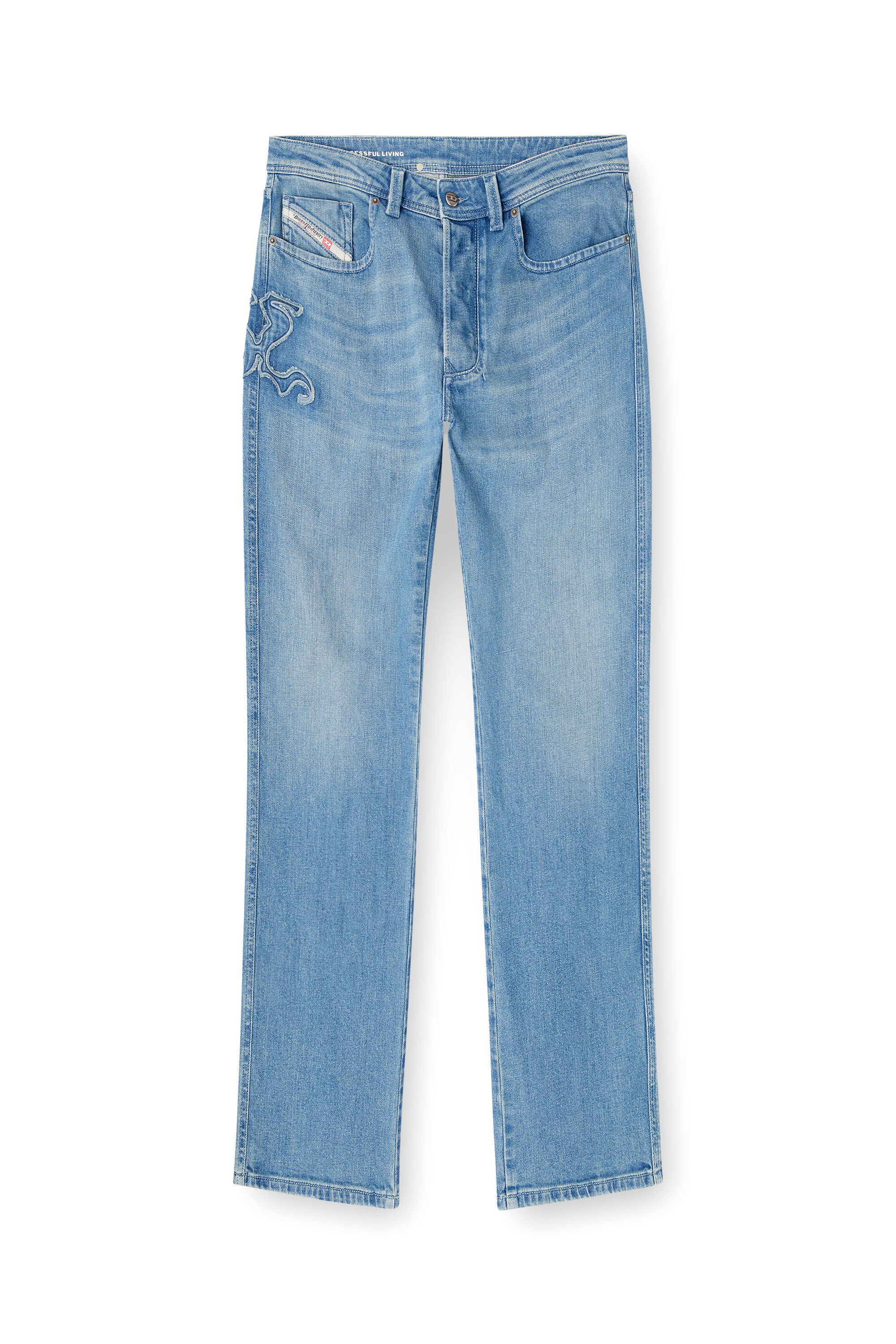 Diesel - Man's Regular Jeans 1985 Larkee 09Q18, Light Blue - 4