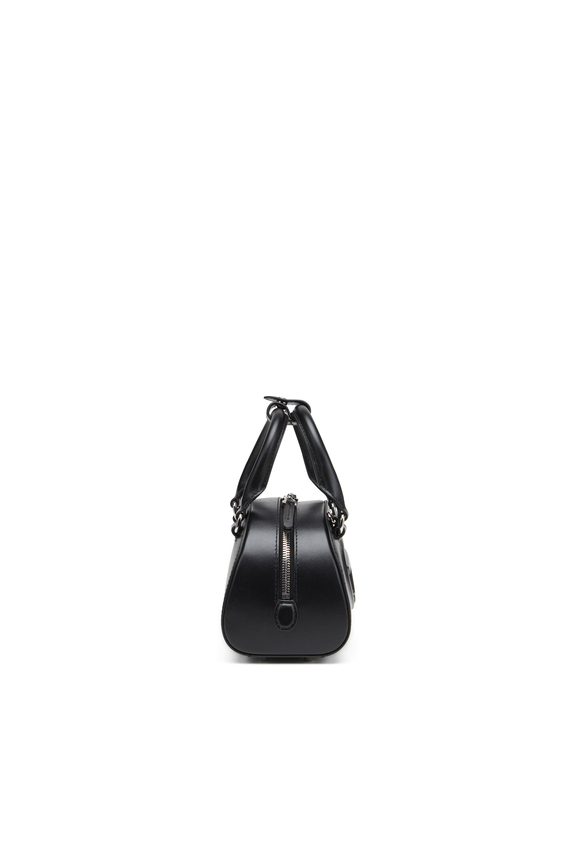 Diesel - 1DR DOME CROSSBODY, Woman's 1DR Dome-Leather mini bowling bag in Black - 3
