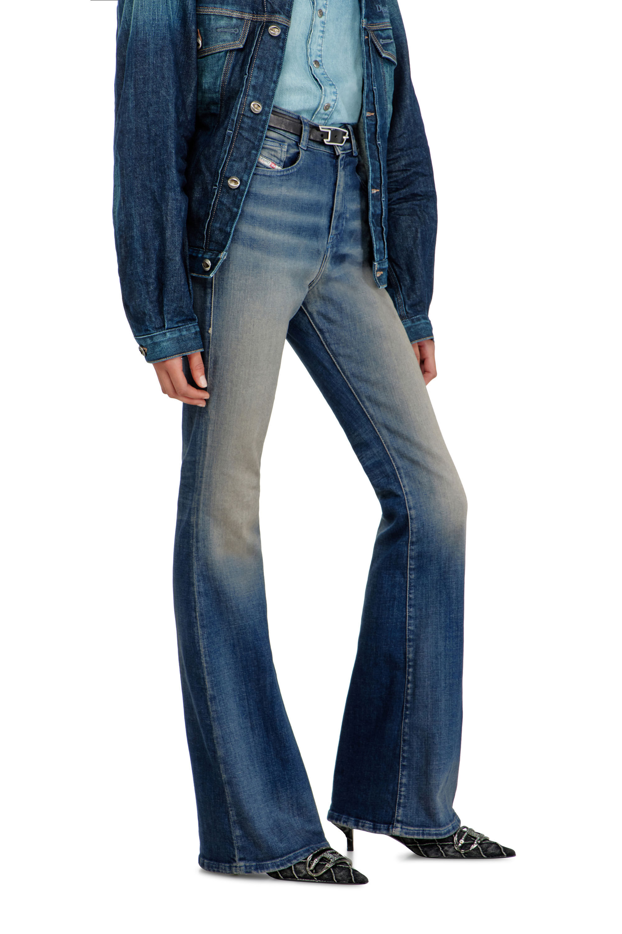 Diesel - Woman's Bootcut Jeans 1973 D-Partt 09P67, Dark Blue - 7