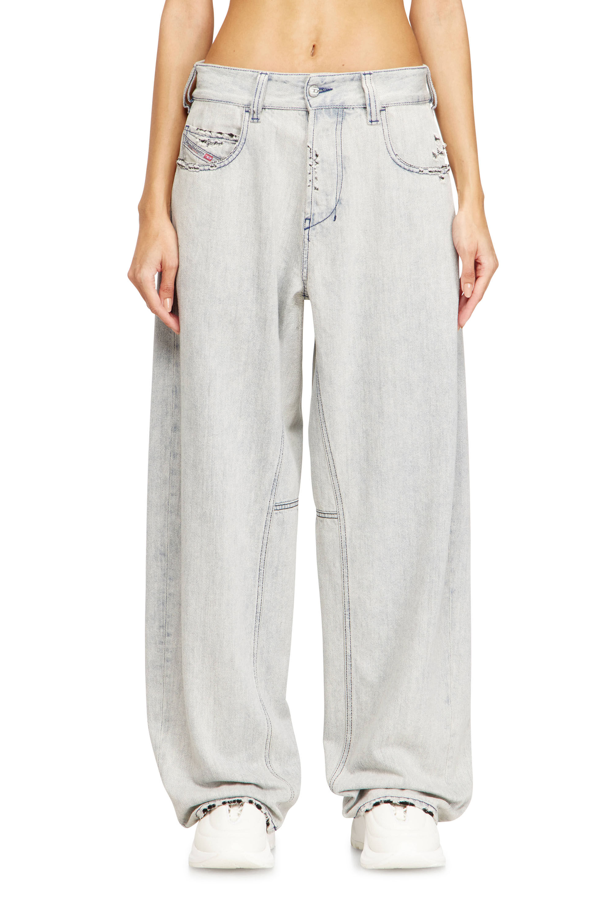 Diesel - Unisex's Relaxed Jeans 1997 D-Enim-M 068UR, Light Blue - 4