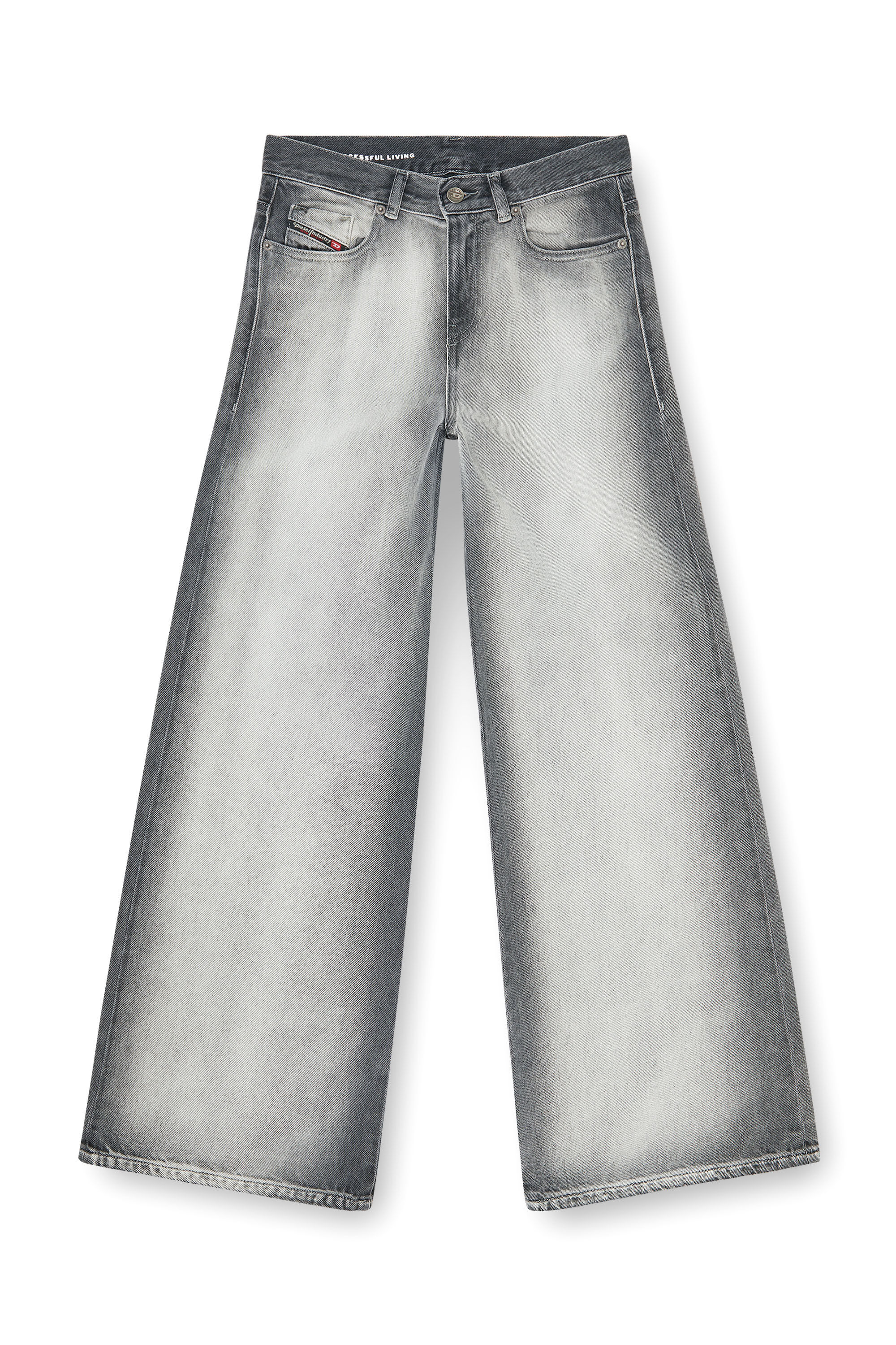 Diesel - Woman's Flare Jeans 1978 D-Akemi 09P28, Light Grey - 4