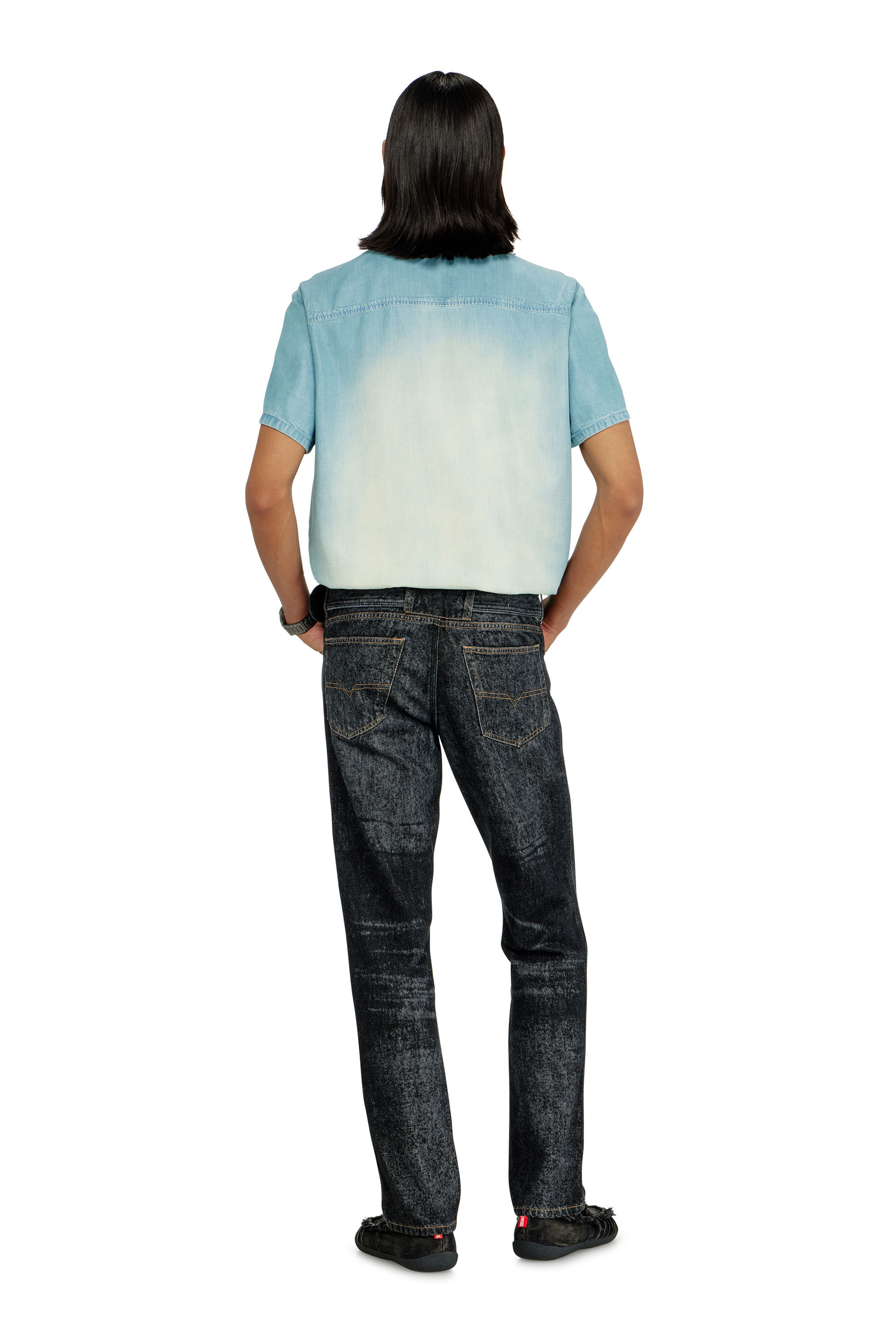 Diesel - Man's Slim Jeans D-Villus 09Q24, Black/Dark grey - 3