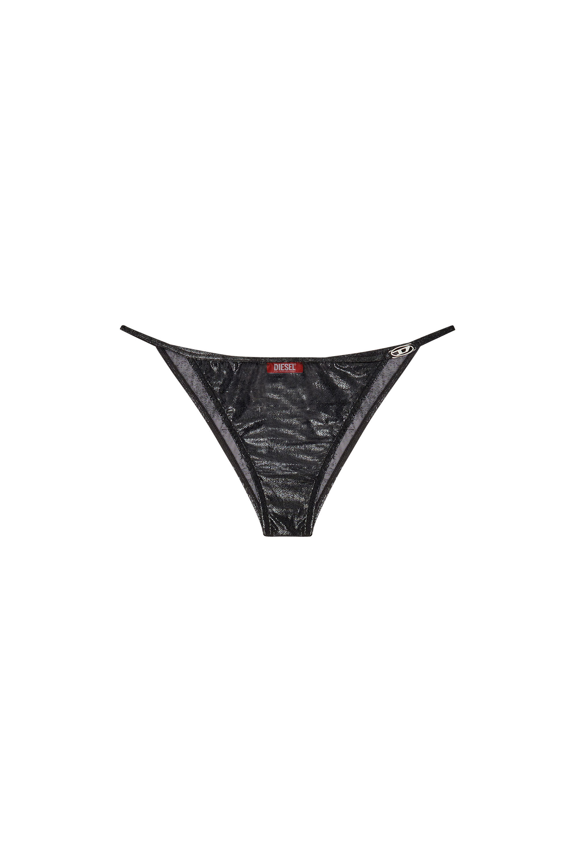 Diesel - PUNCHY-GFT, Woman's Nylon briefs with logo in Black - 2