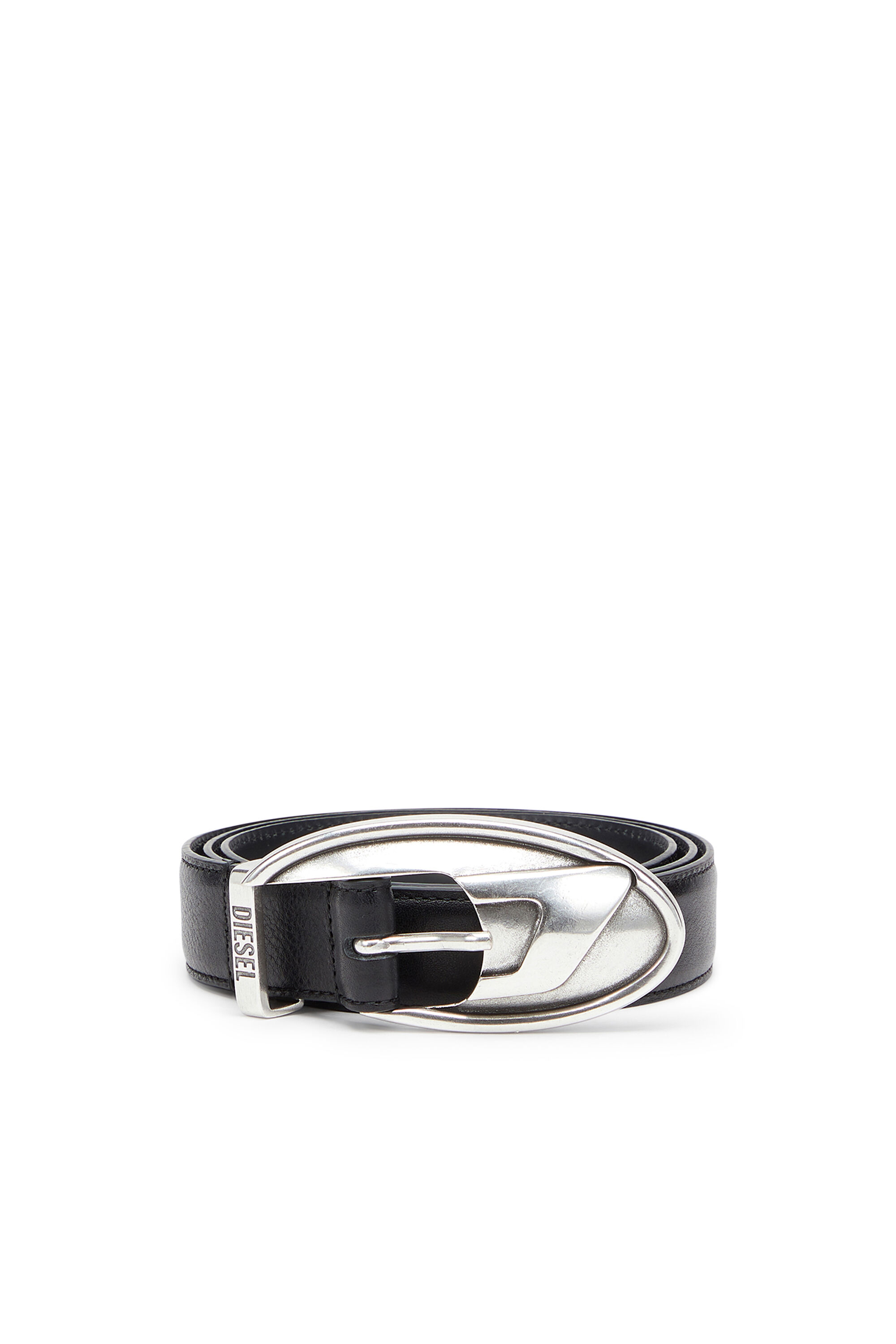Diesel - B-D ROP 30, Unisex's 3 cm belt in bonded leather in Black - 1