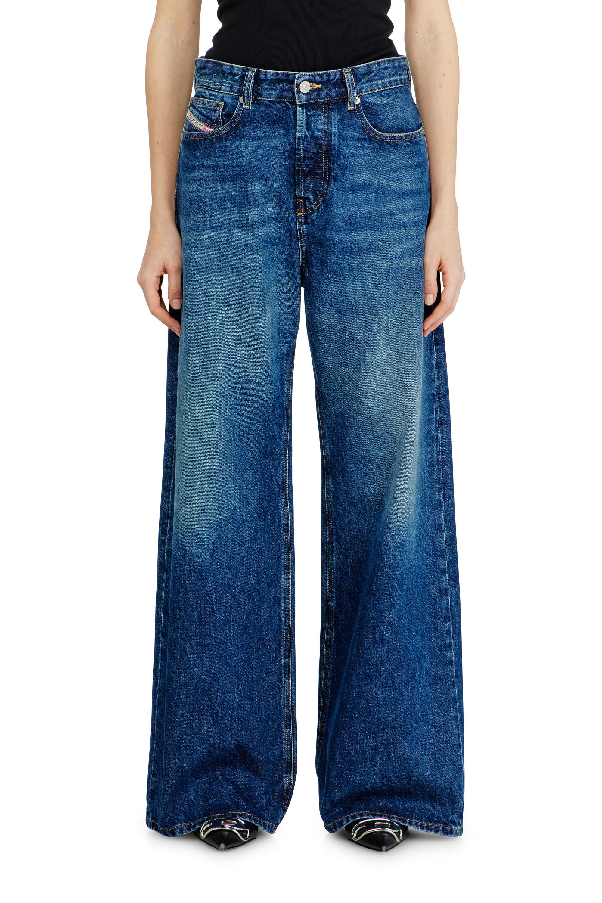 Diesel - Unisex's Relaxed Jeans 1996 D-Sire 09I27, Dark Blue - 4