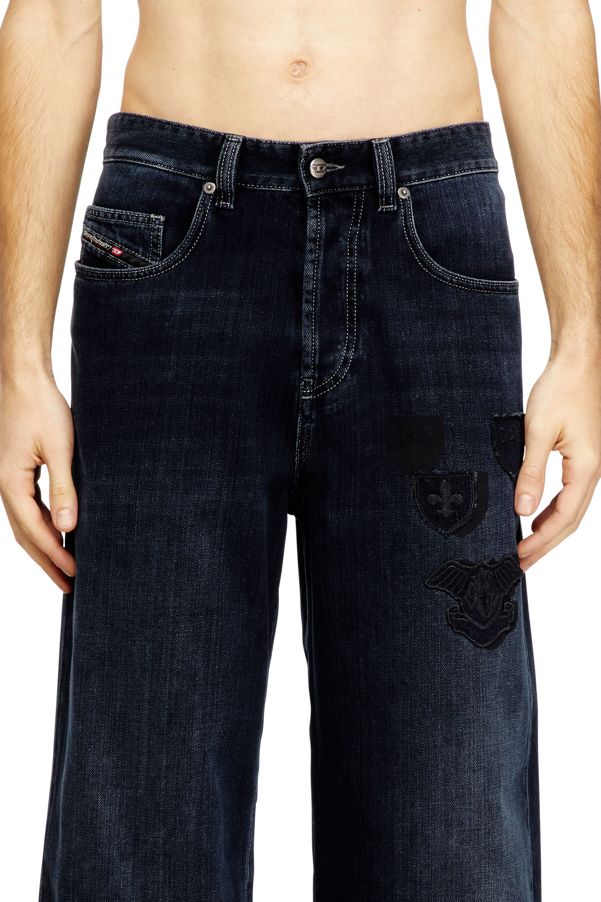 Diesel - Man's Relaxed Jeans 2001 D-Macro 09Q19, Dark Blue - 5