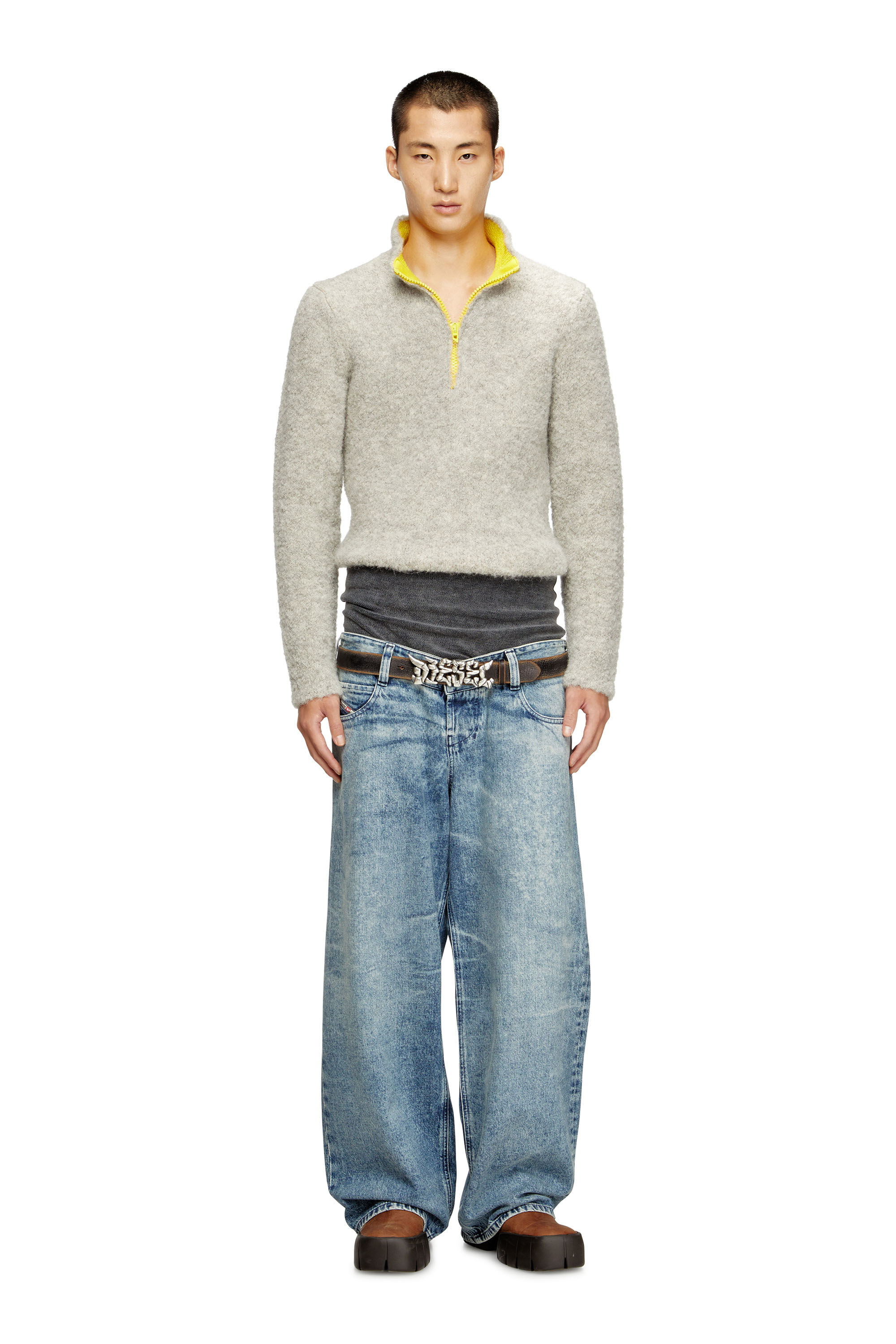 Diesel - Man's Relaxed Jeans D-Eni 09N97, Medium blue - 1