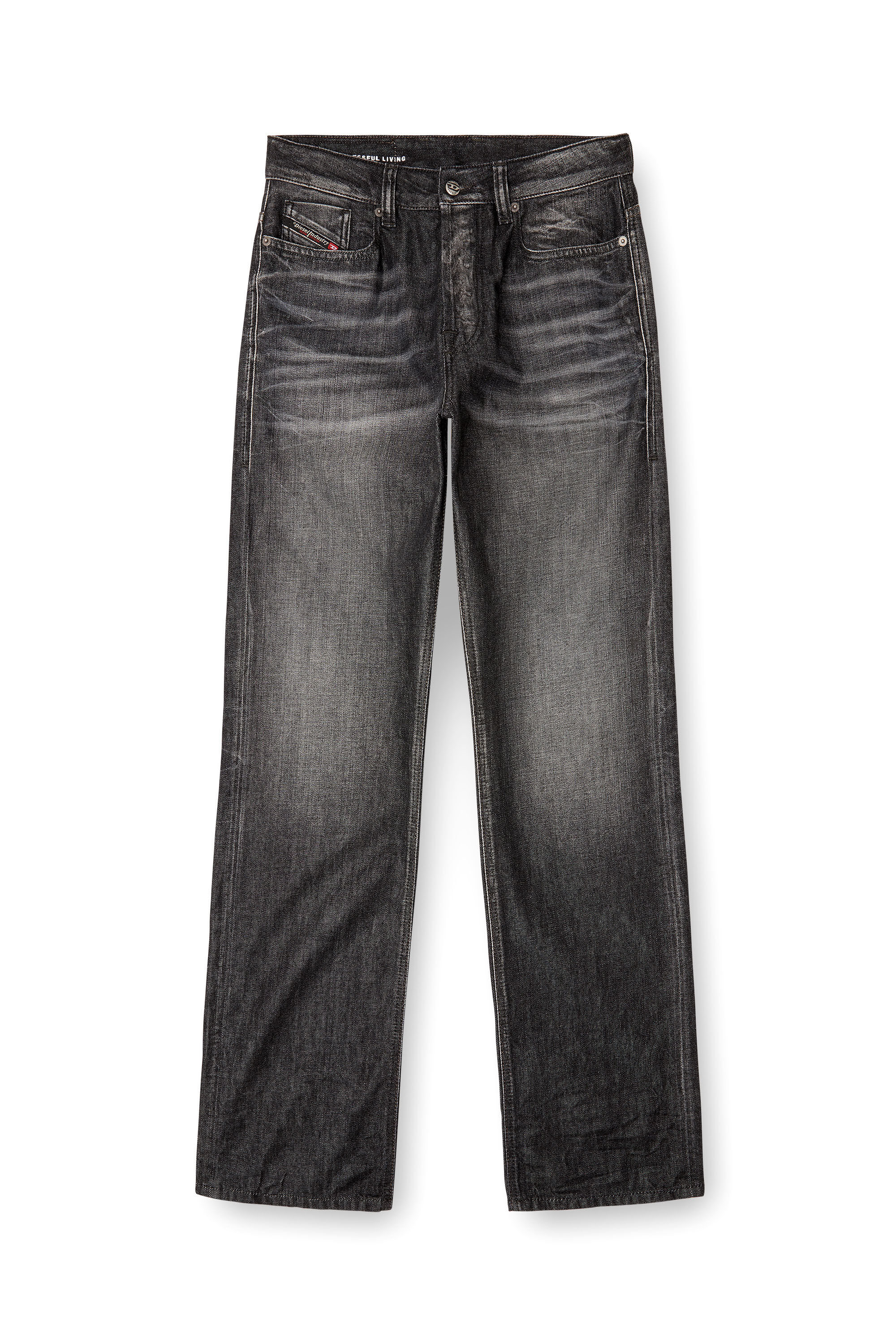 Diesel - Man's Relaxed Jeans 1980 D-Eeper 09M63, Black/Dark grey - 2