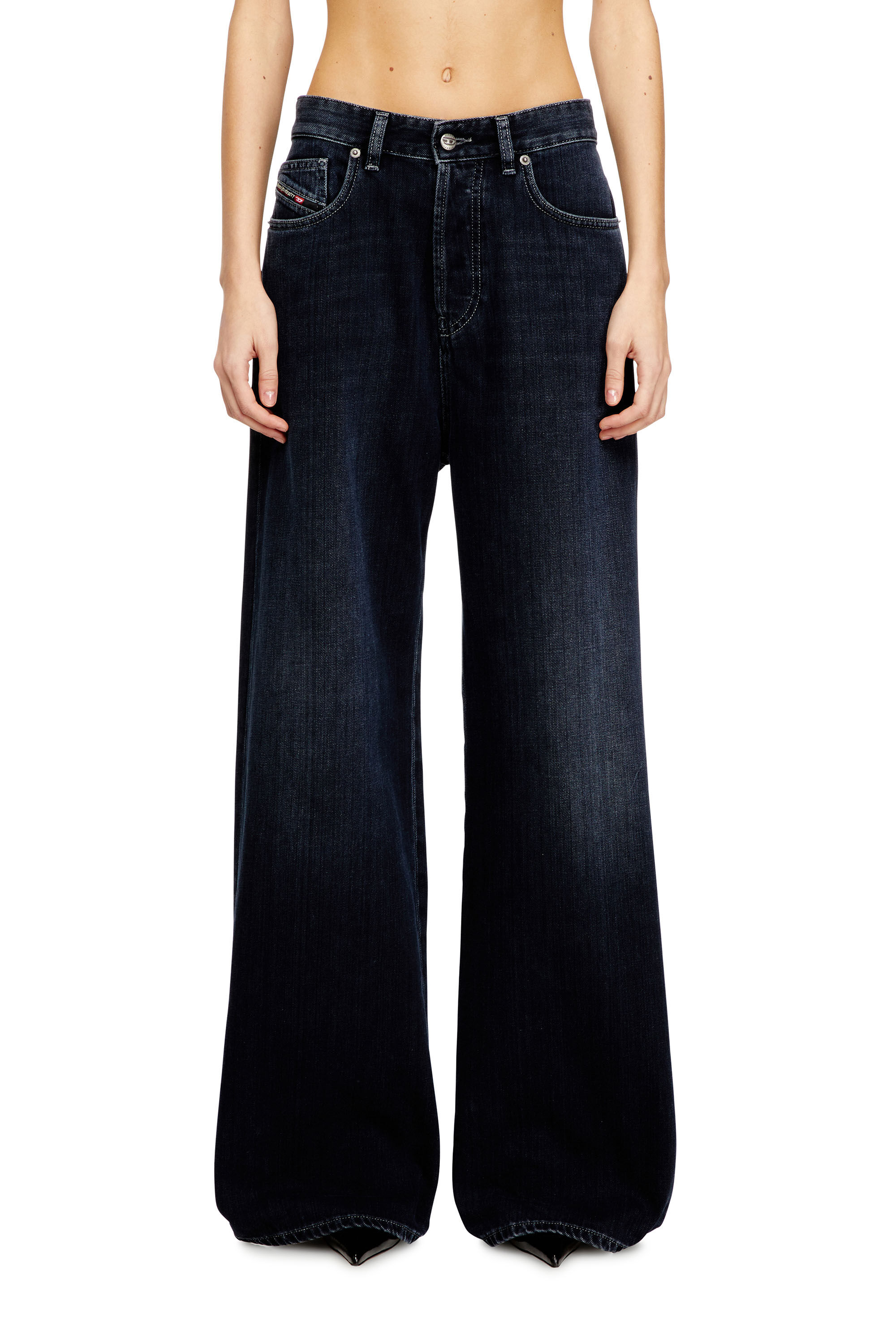 Diesel - Woman's Relaxed Jeans 1996 D-Sire 09Q19, Dark Blue - 3