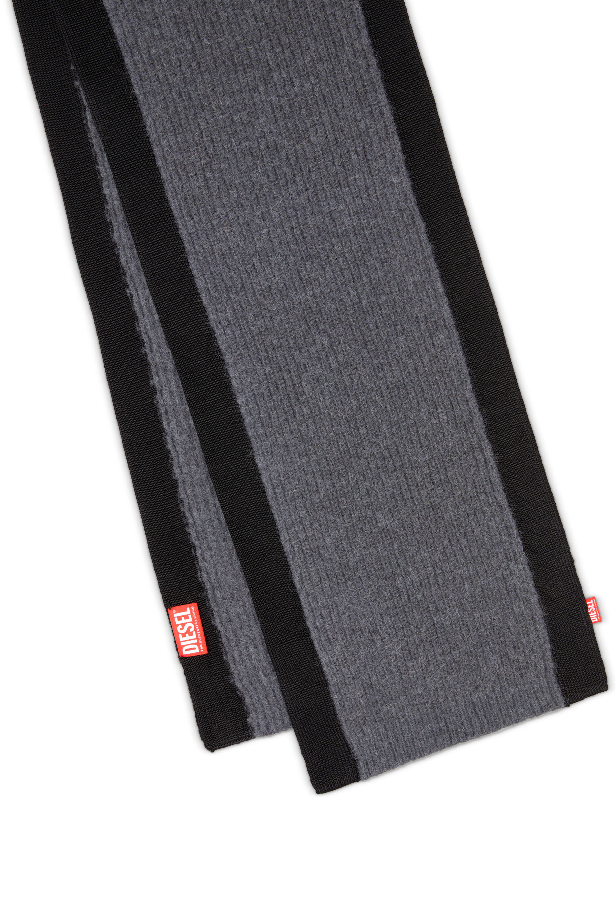 Diesel - K-LOLLO-SCARF, Unisex's Alpaca scarf in Grey - 3