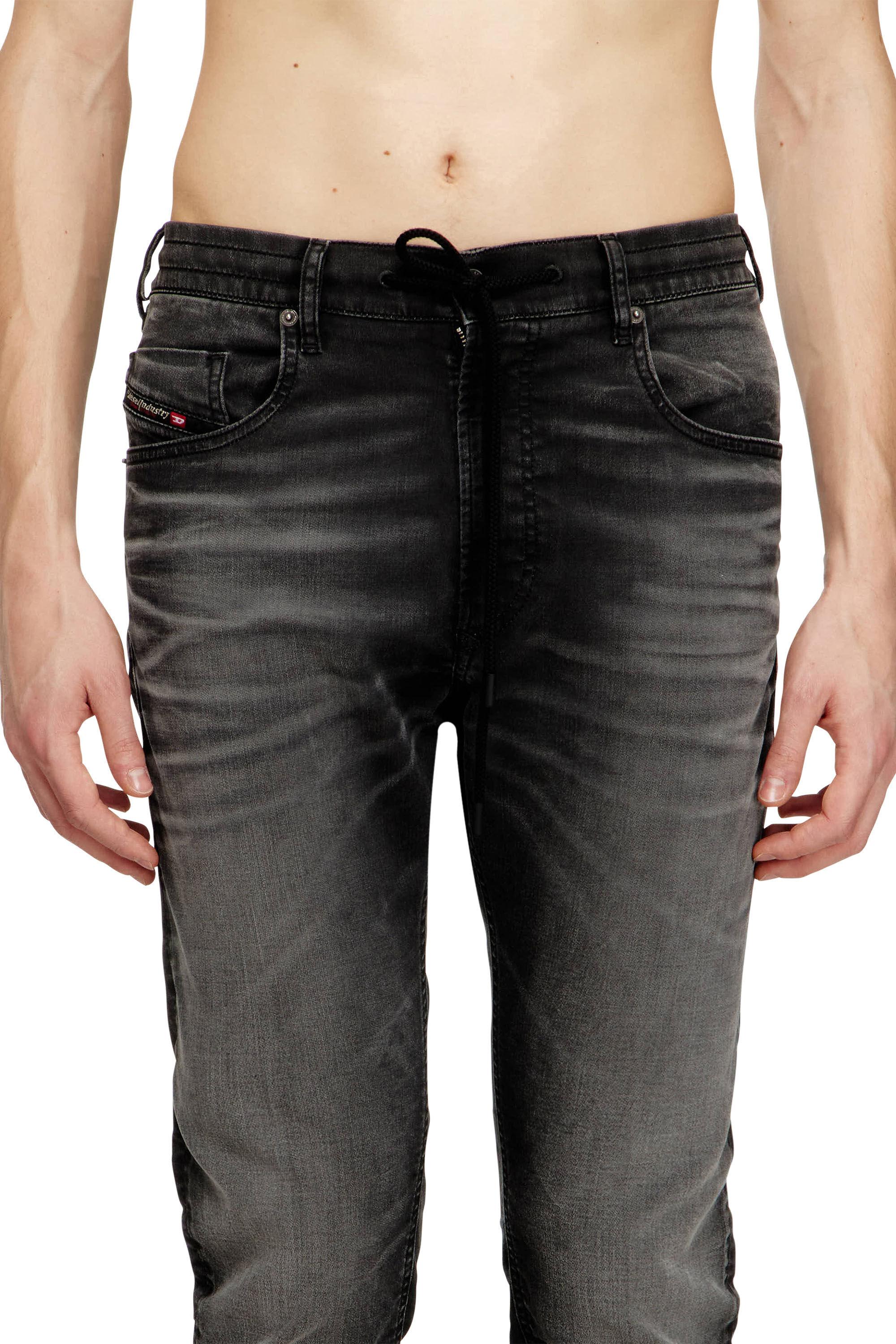 Diesel - Man's Regular 2032 D-Krooley Joggjeans&reg; 068UG, Black/Dark grey - 5