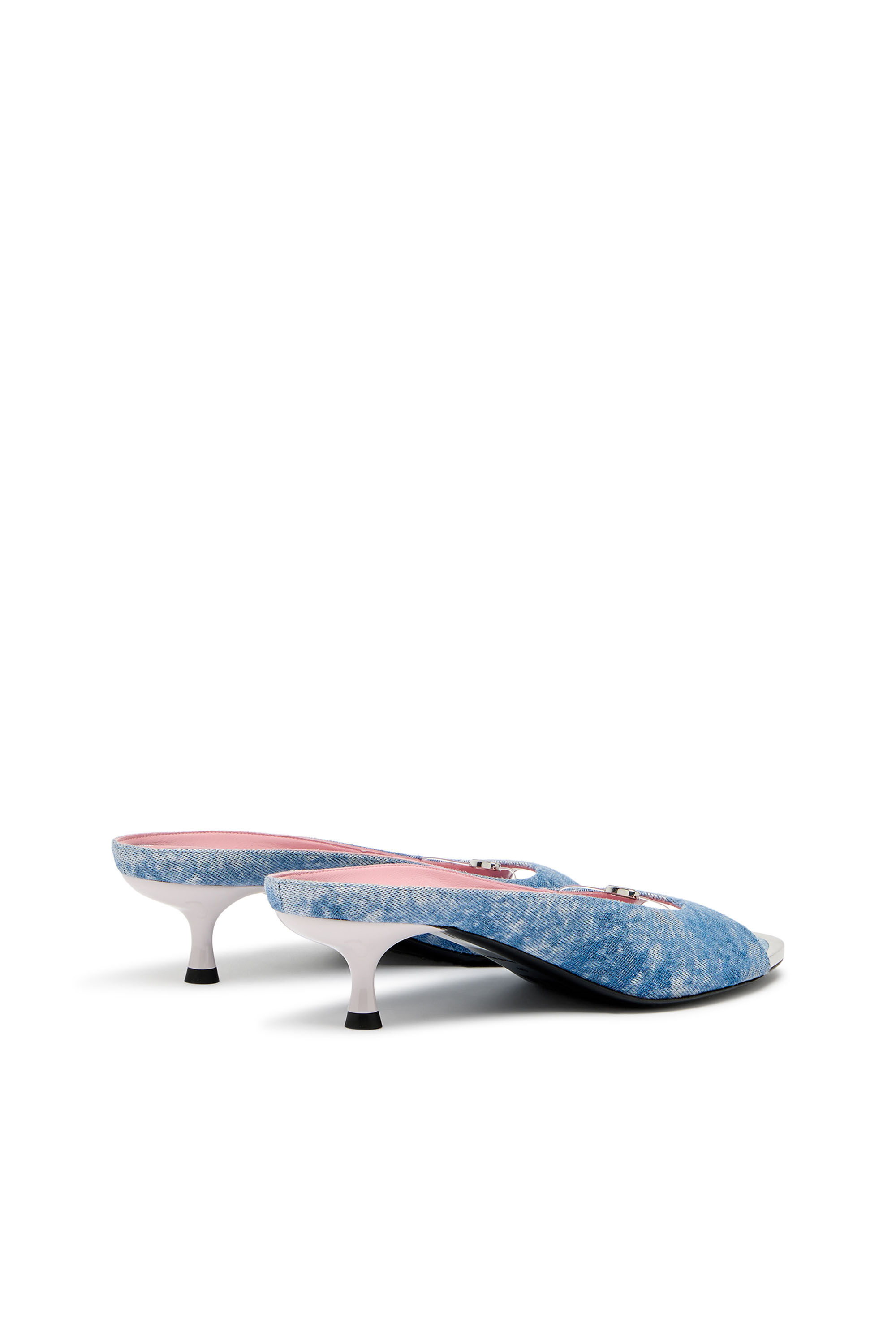 Diesel - D-DIAM'S-SA-40, Woman's D-Diam's-Low denim mule with floating Oval D in Blue - 3