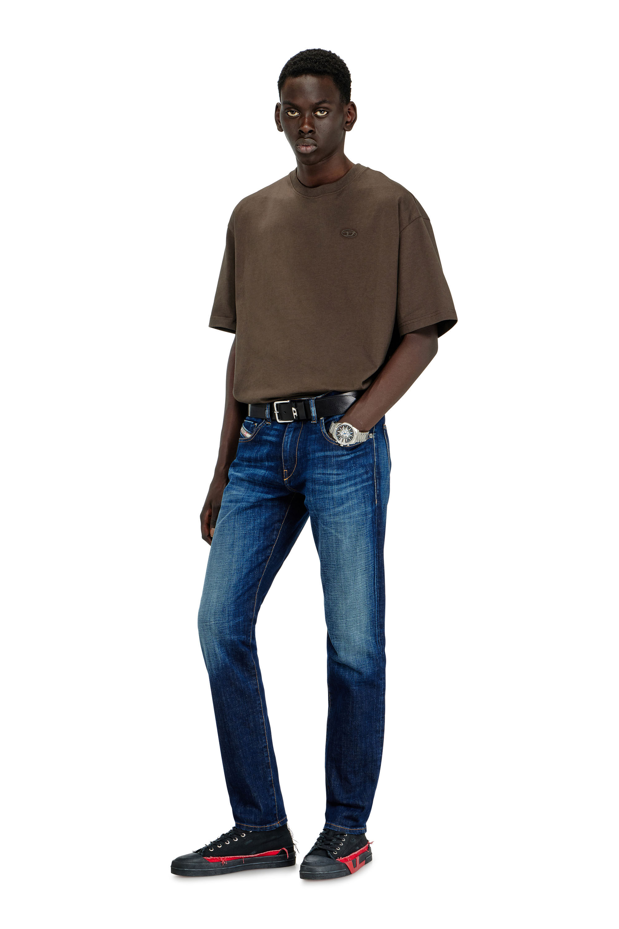 Diesel - Man's Slim Jeans 2019 D-Strukt 09L61, Medium blue - 1