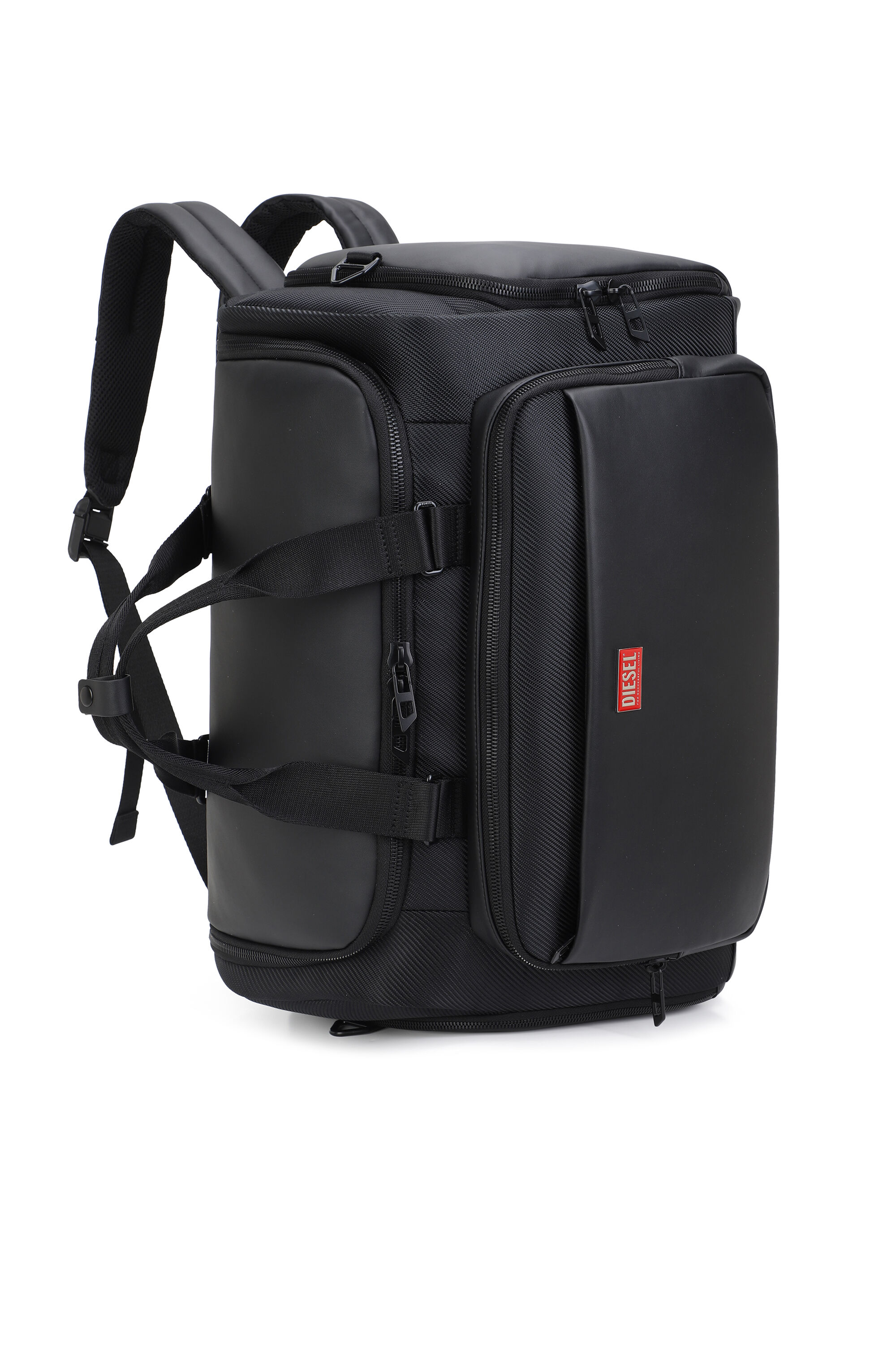 Diesel - DIESEL CARBON FIBER DUFFLE-BLACK DSB002, Unisex's Pratical business duffle bag in Black - 5