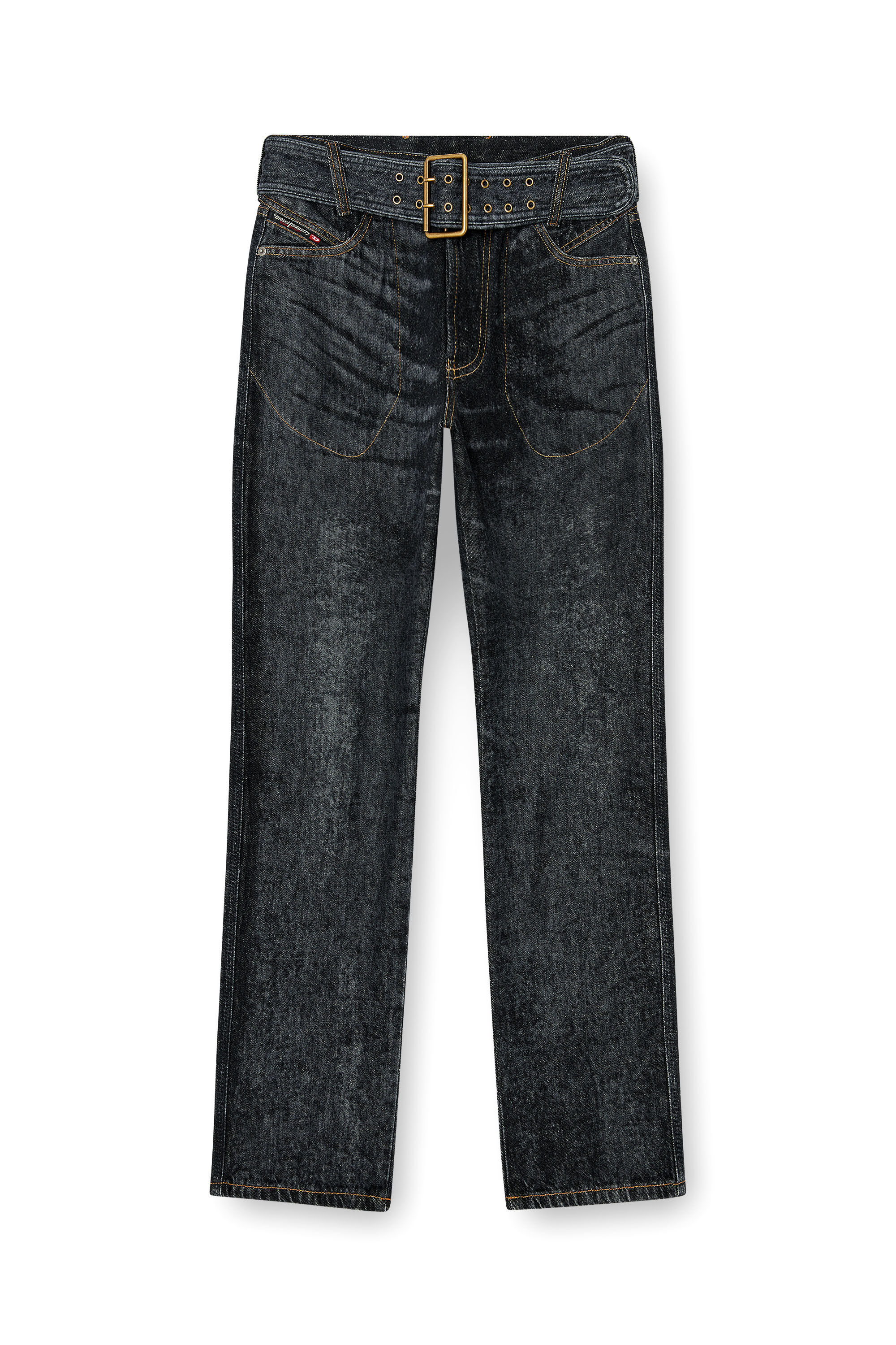 Diesel - Man's Slim Jeans D-Villus 09Q24, Black/Dark grey - 6