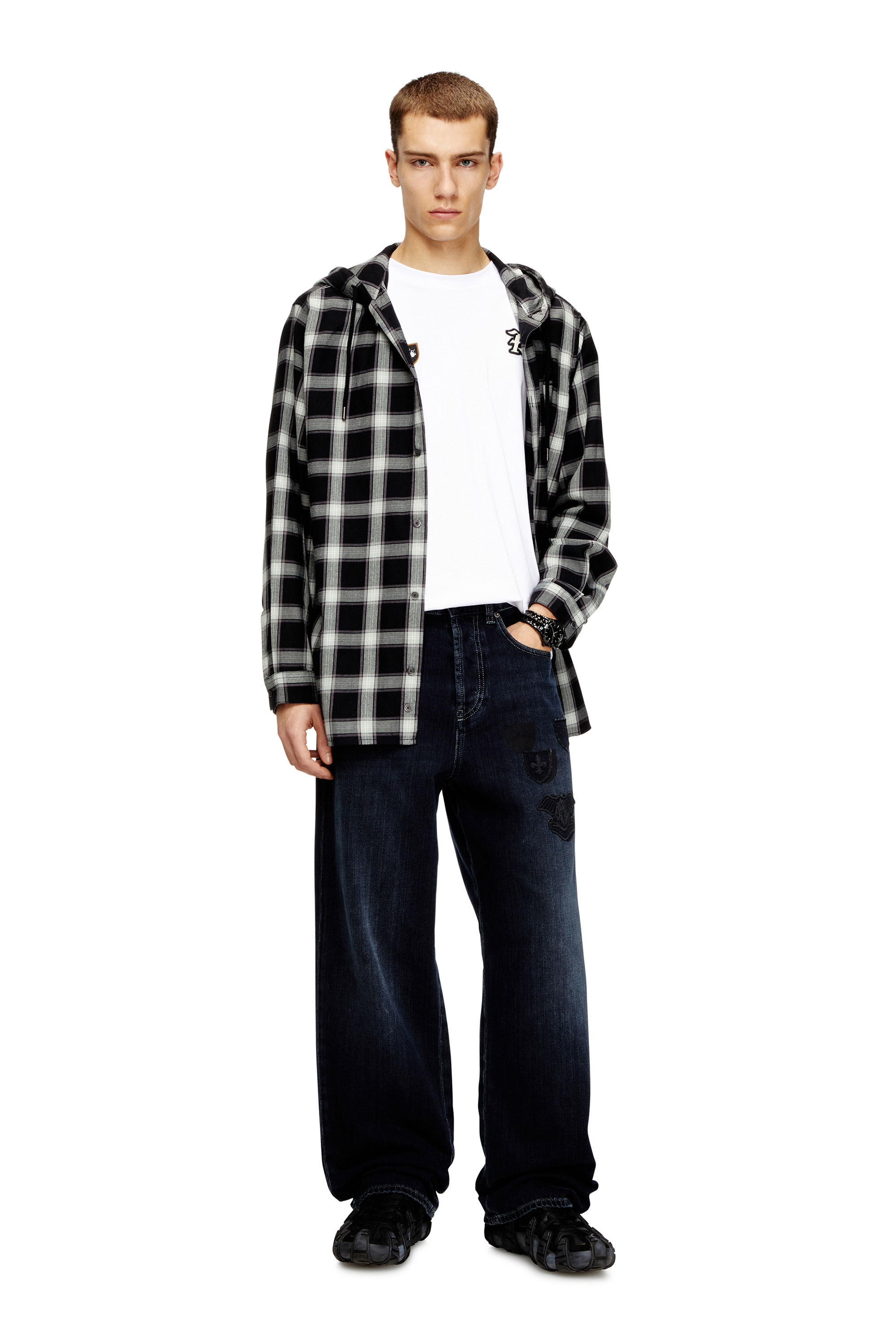 Diesel - Man's Relaxed Jeans 2001 D-Macro 09Q19, Dark Blue - 1