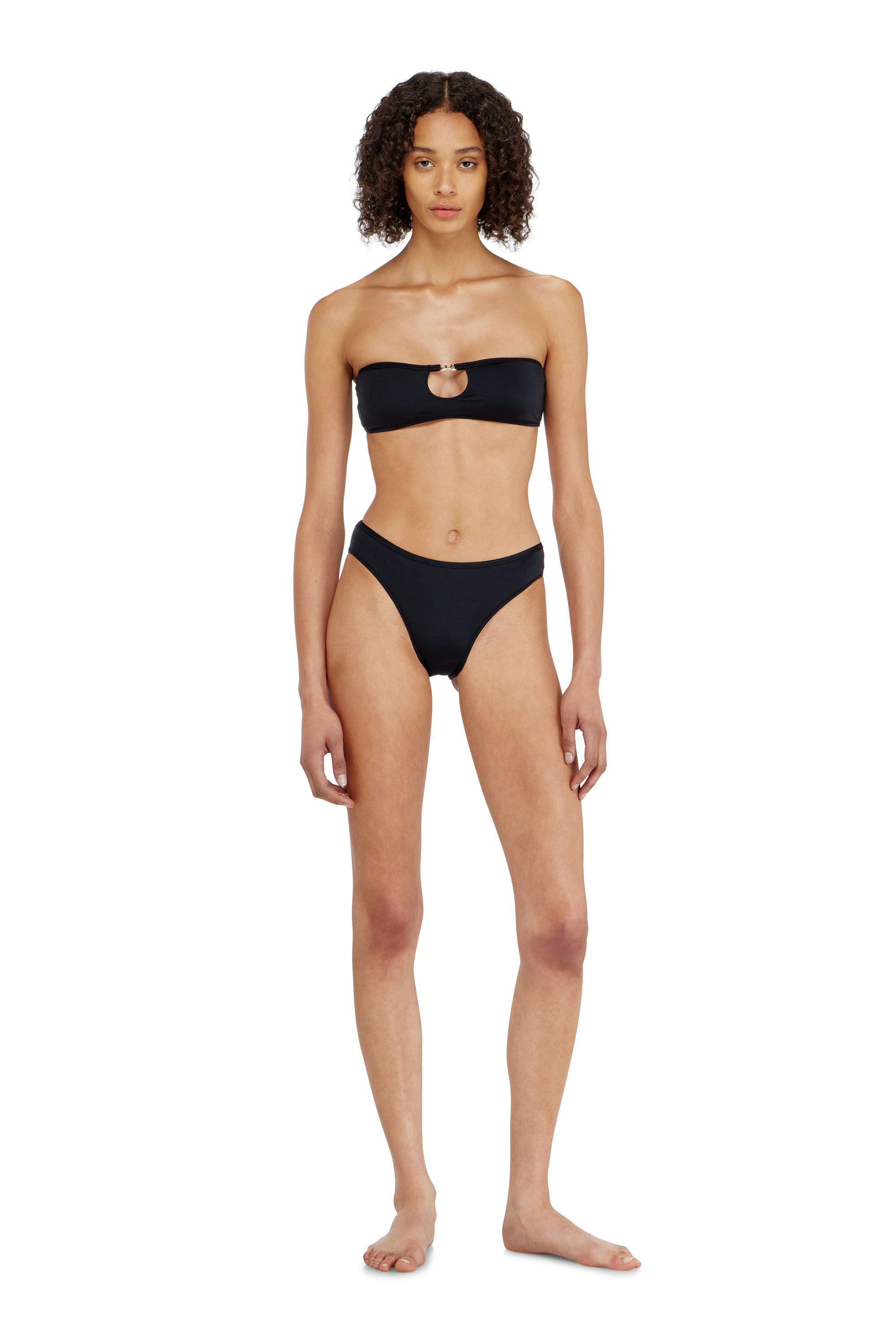 Diesel - ROCHELLE-UTLT, Woman's Bandeau bra in with metal Oval D in Black - 1