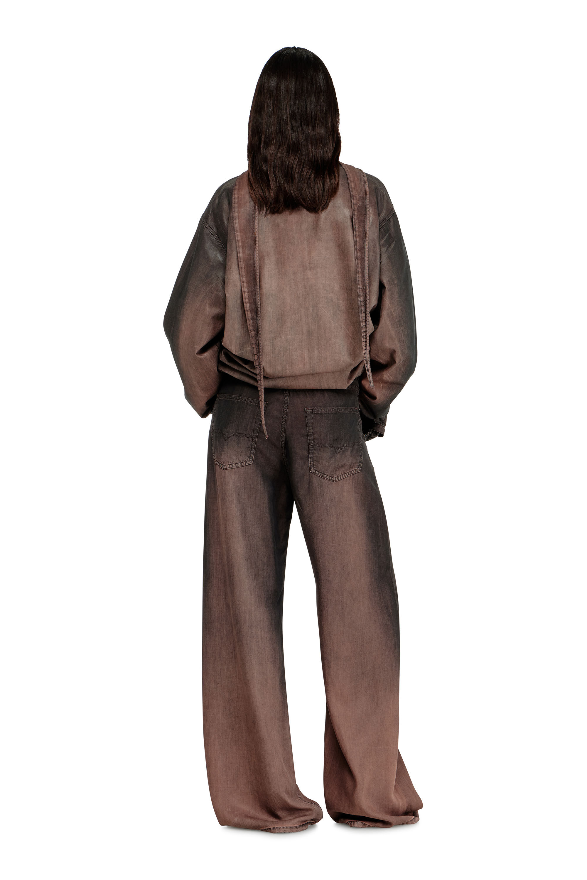 Diesel - Woman's Relaxed Jeans 1996 D-Sire 068YF, Brown - 3