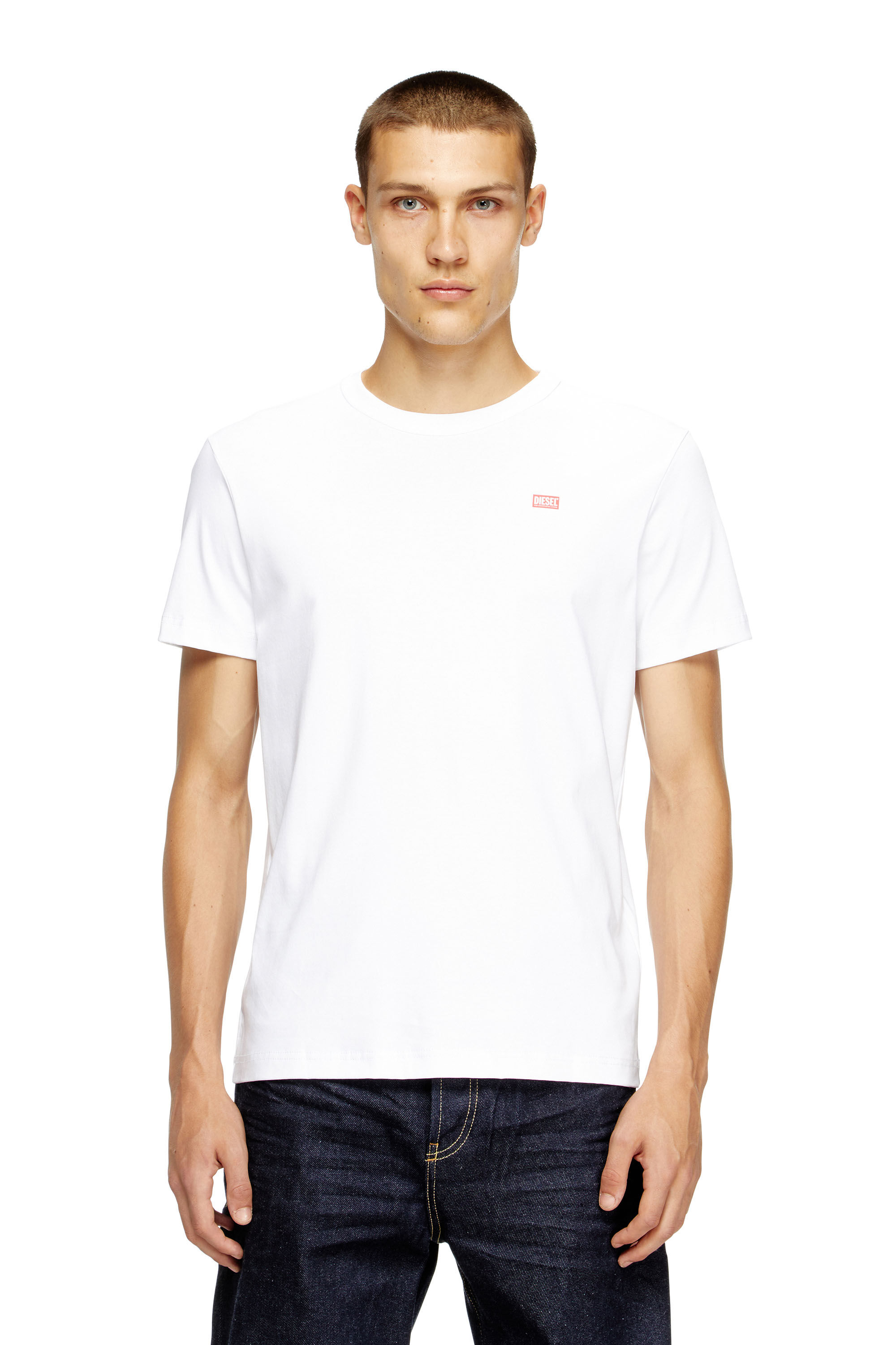 Diesel - T-MIEGOR-K77, Man's T-shirt in mercerised cotton in White - 3