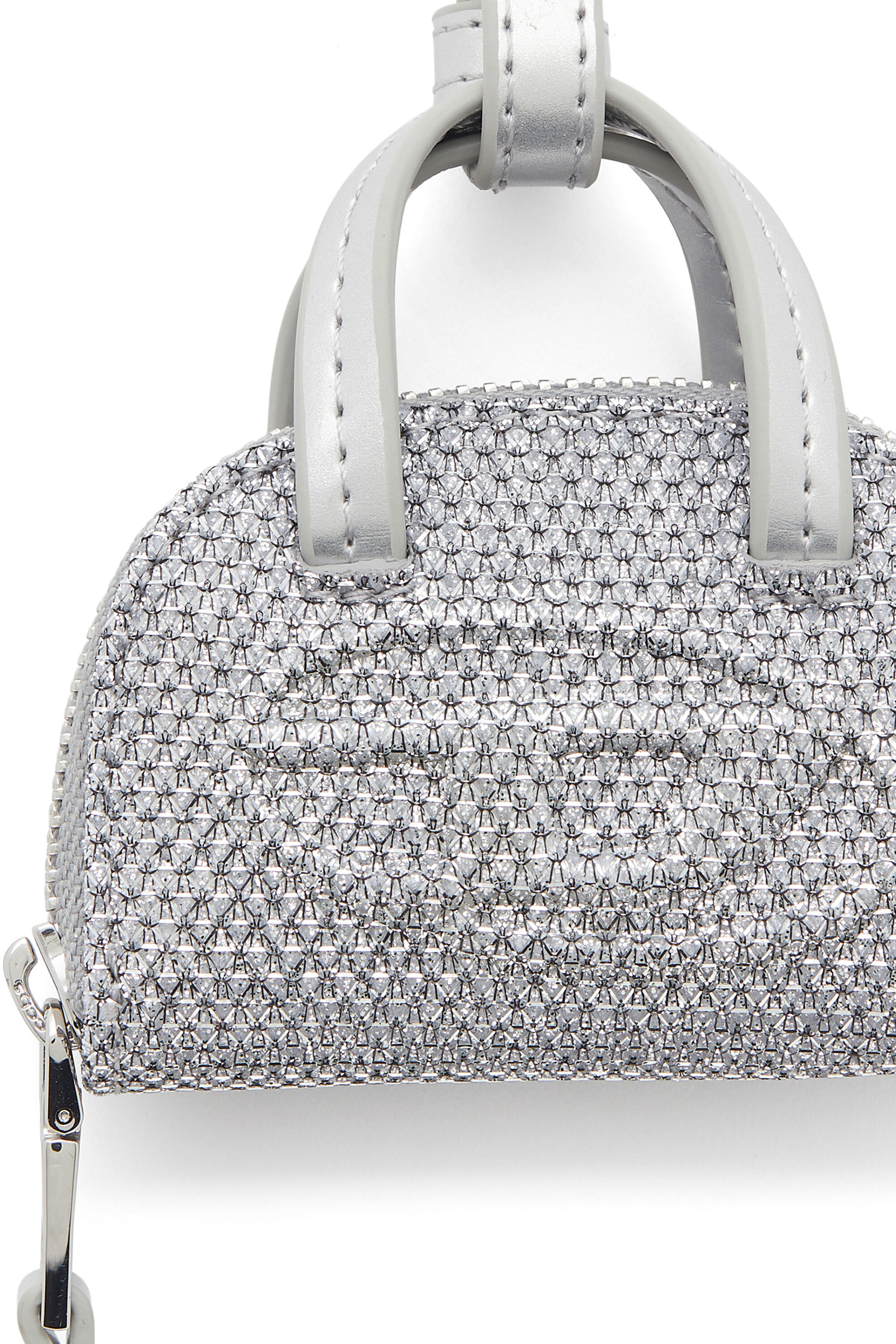 Diesel - 1DR DOME CHARMS, Woman's 1DR Dome - Charm in Lurex fabric in Silver - 3