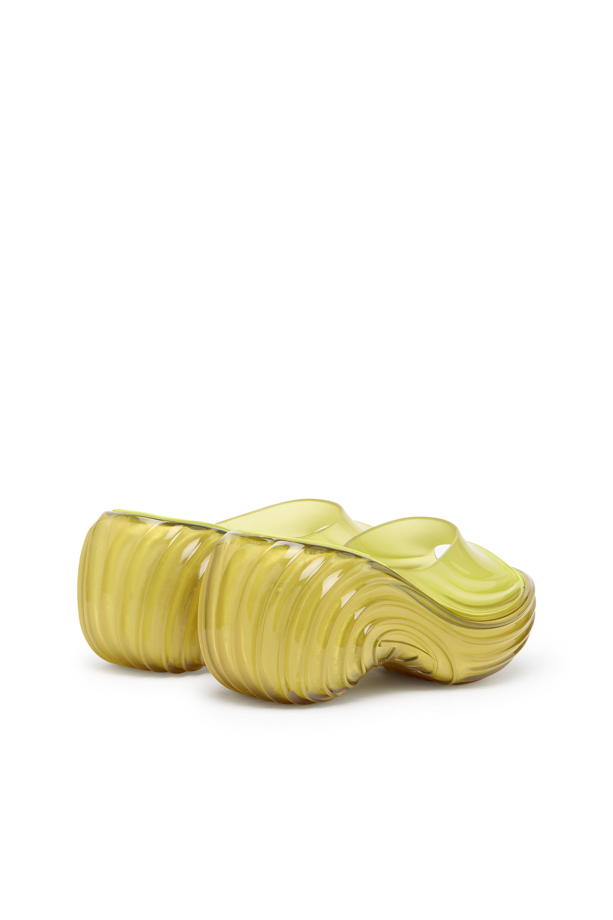 Diesel - MELISSA QUANTUM PLATFORM, Woman's Platform mule in Melflex&reg; in Yellow - 3